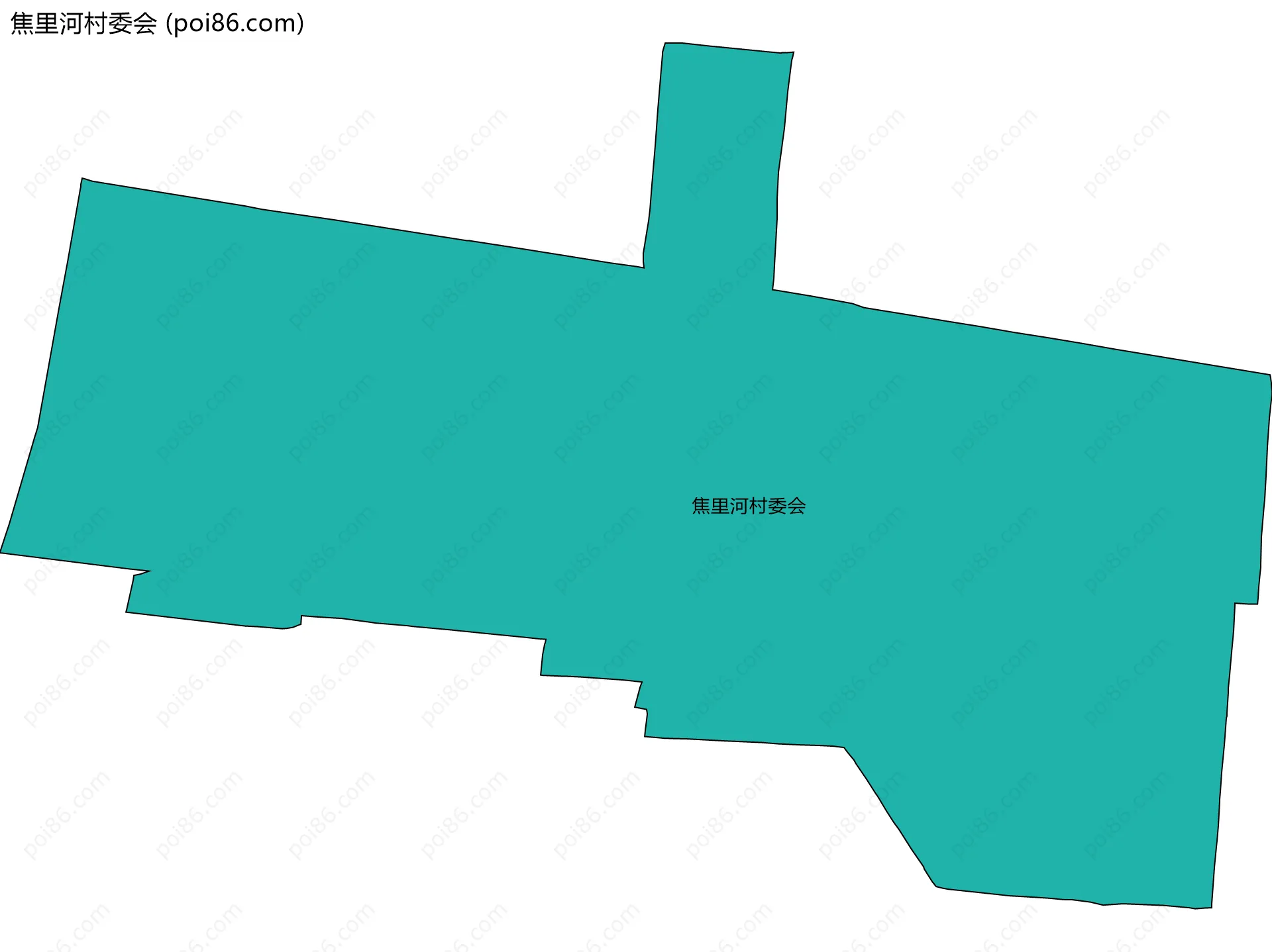 焦里河村委会边界地图