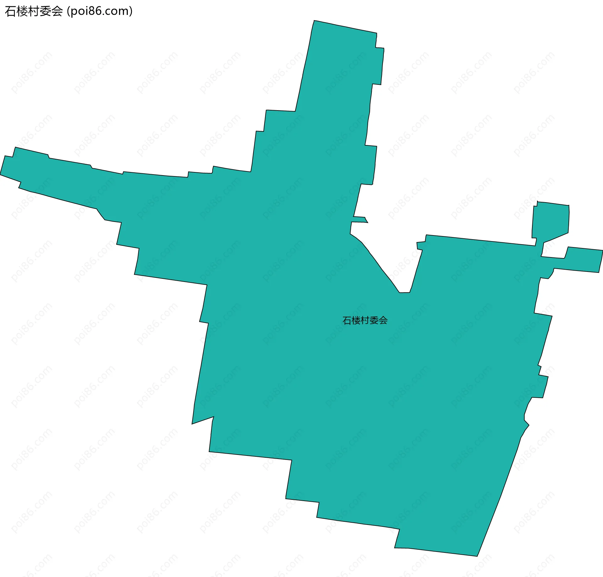 石楼村委会边界地图