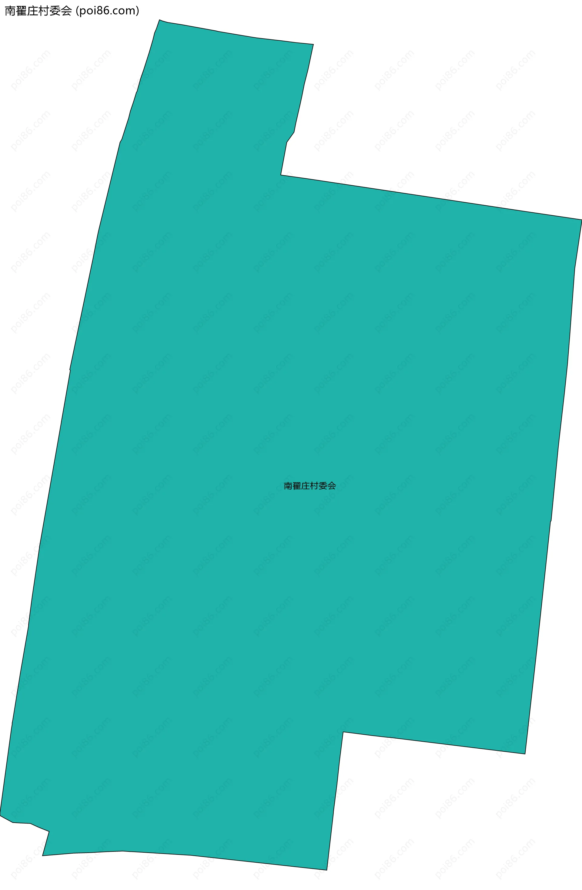 南翟庄村委会边界地图