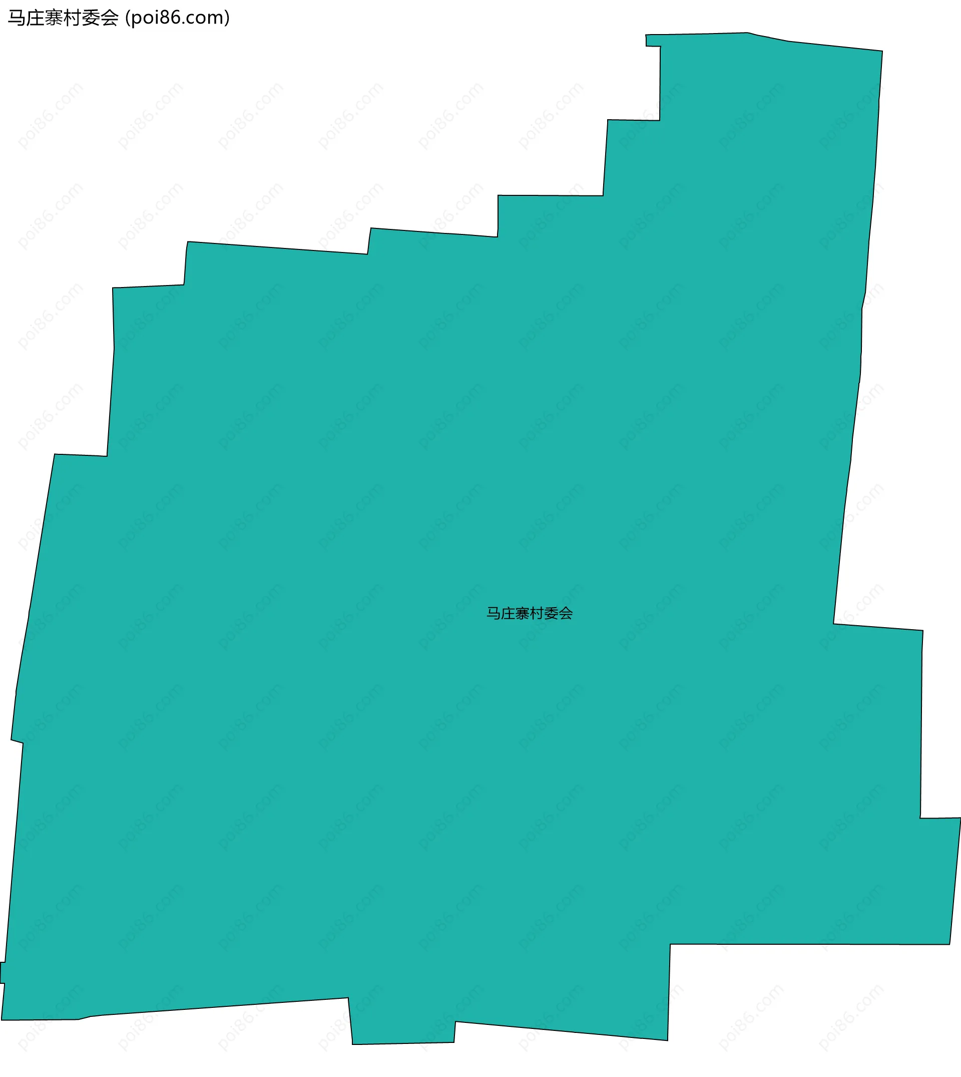 马庄寨村委会边界地图