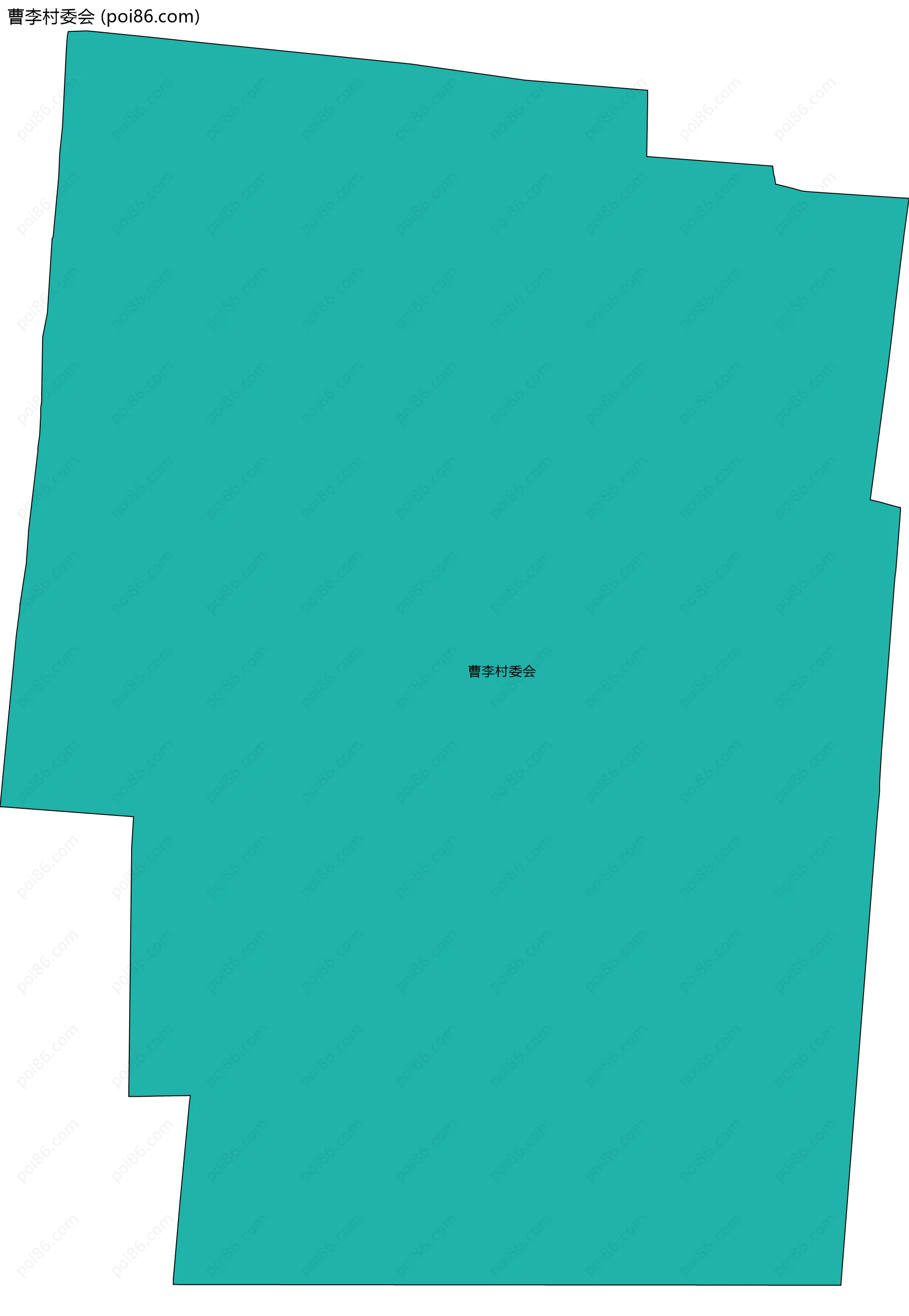 曹李村委会边界地图