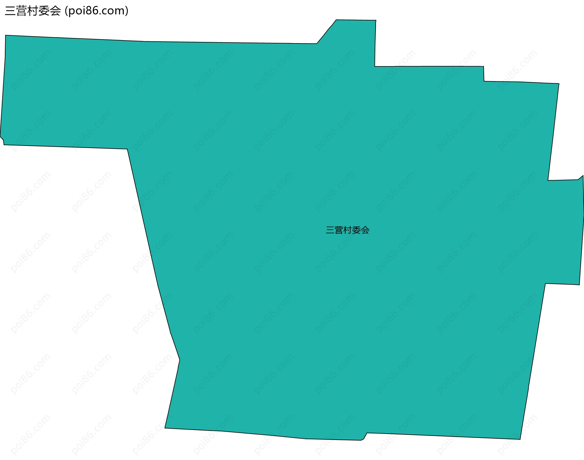 三营村委会边界地图