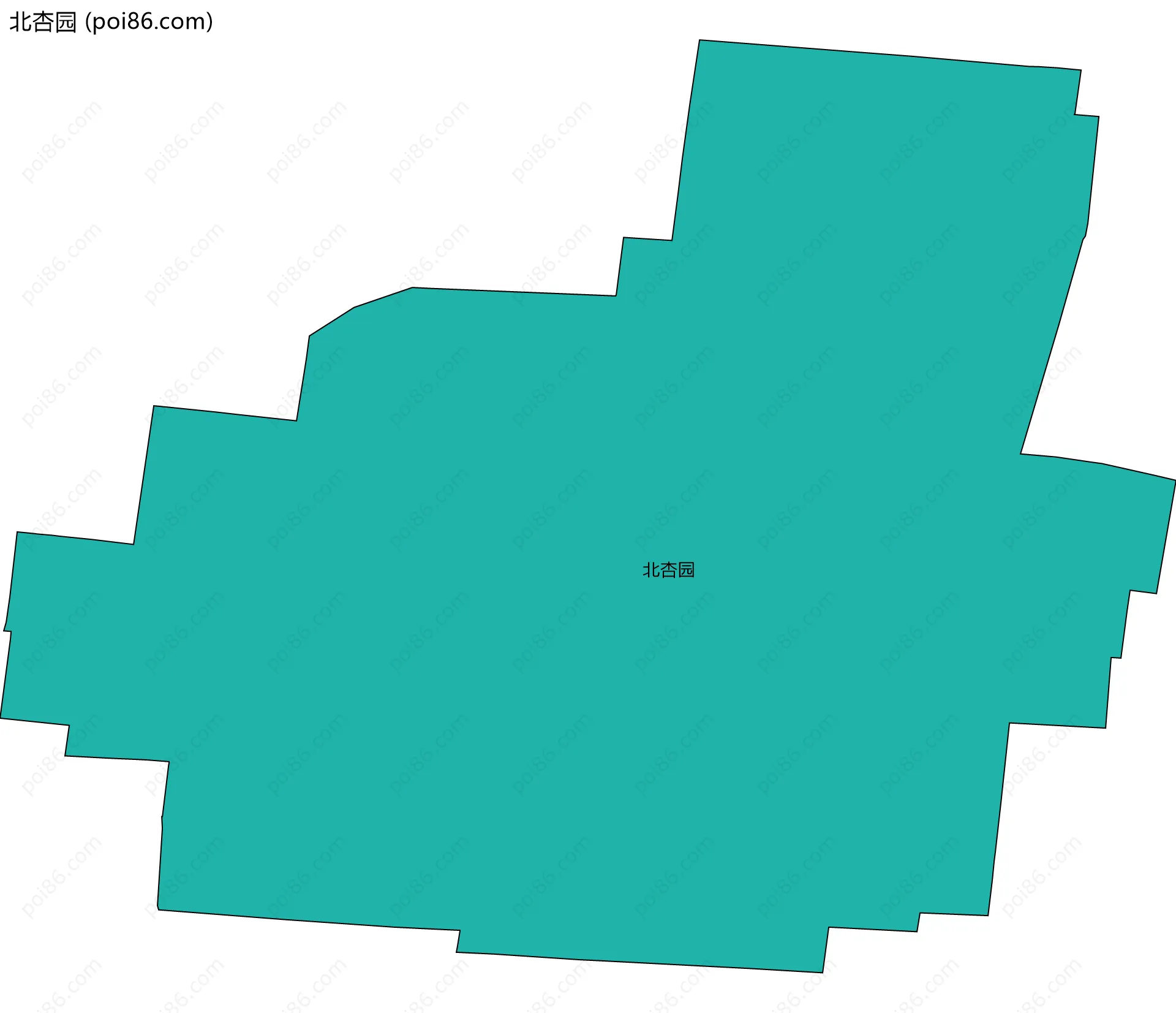 北杏园边界地图
