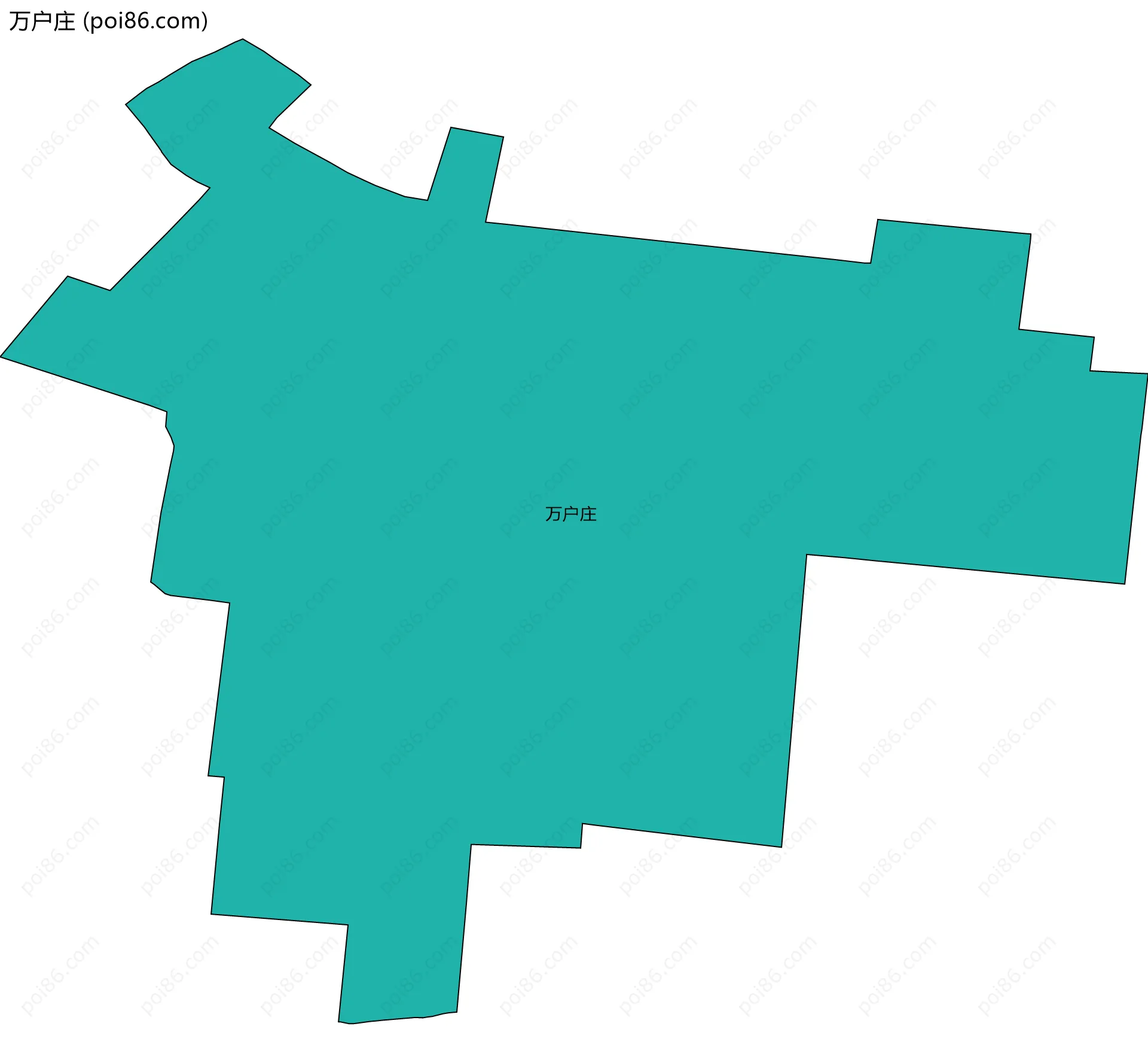 万户庄边界地图