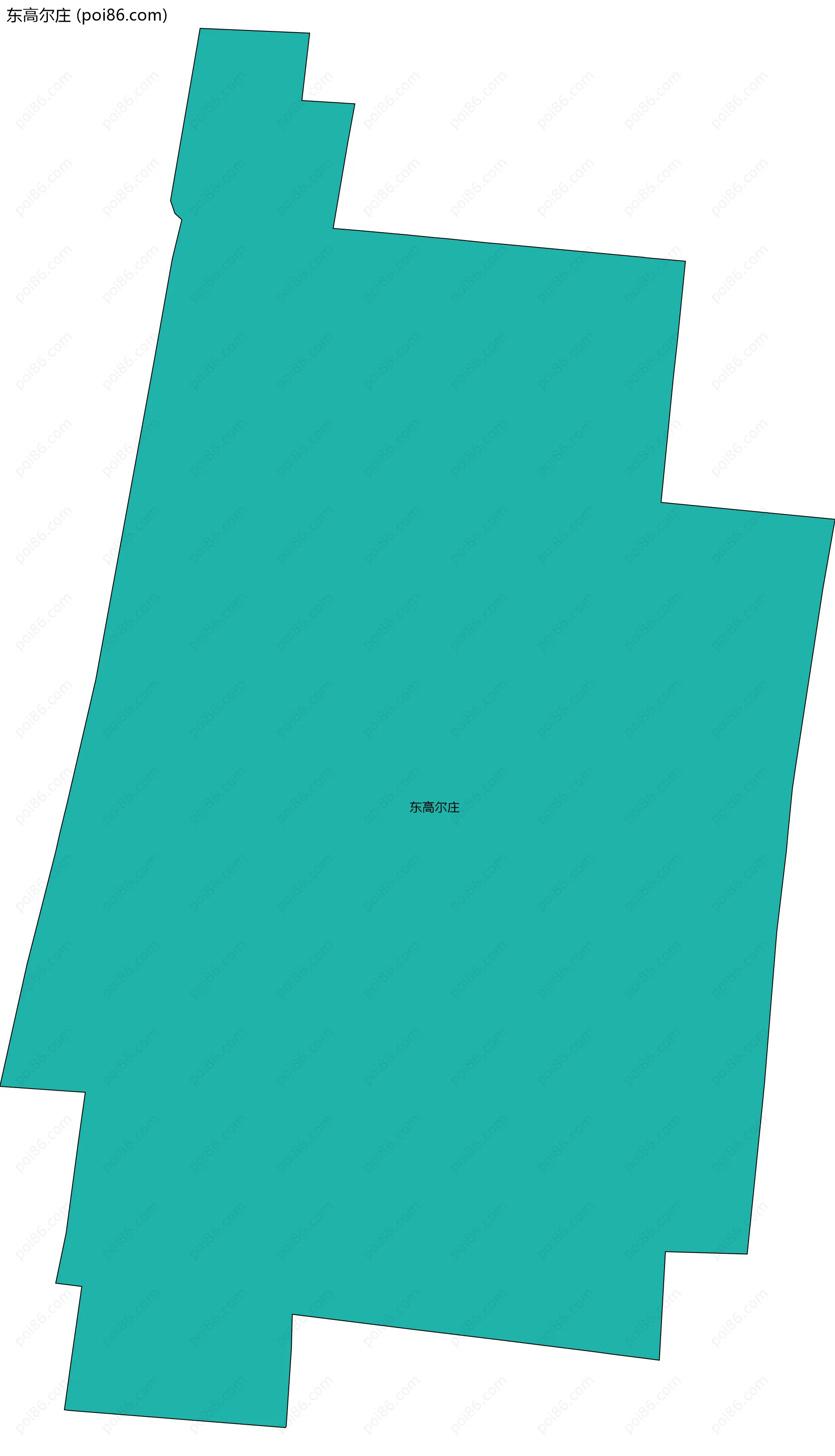 东高尔庄边界地图