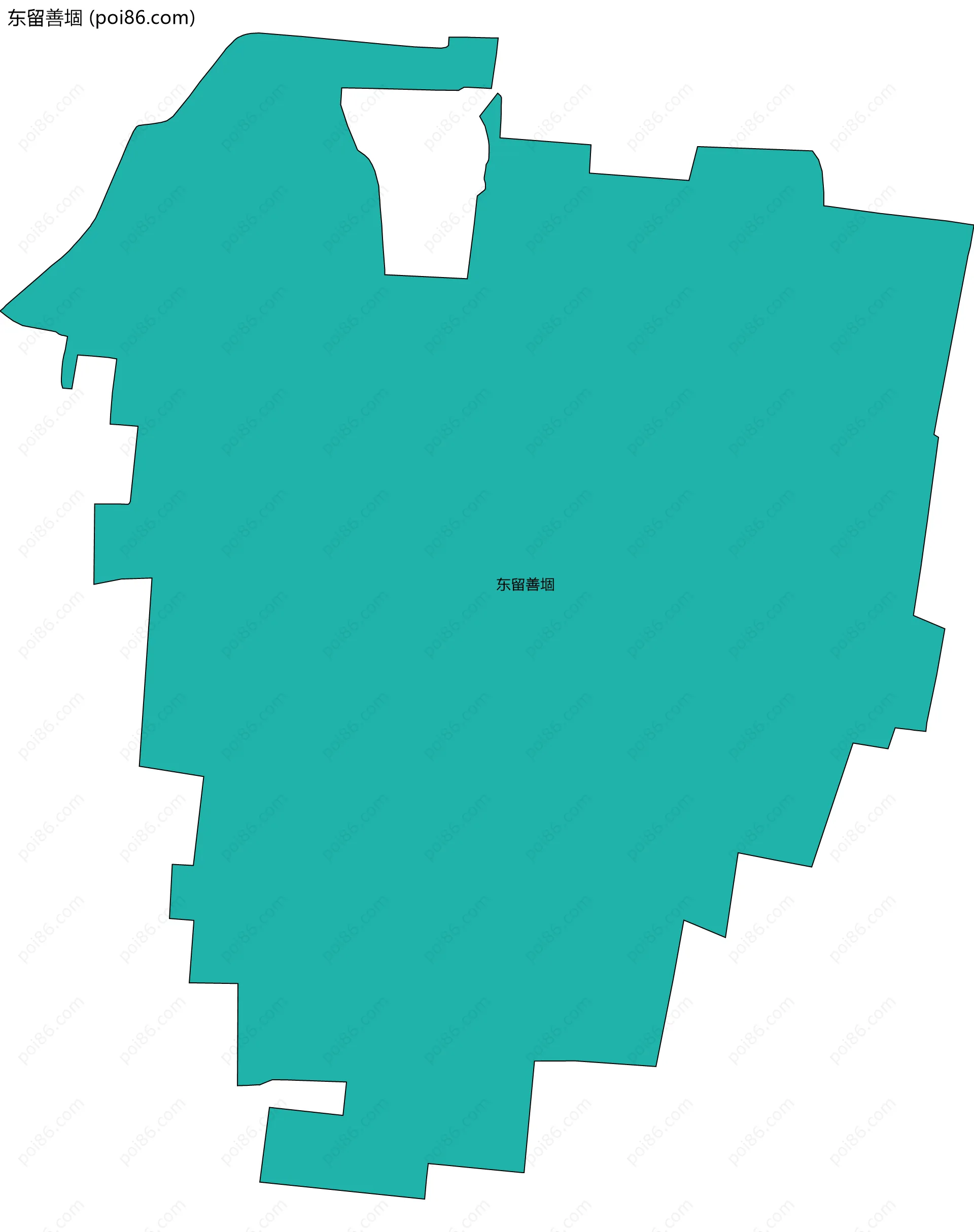 东留善堌边界地图