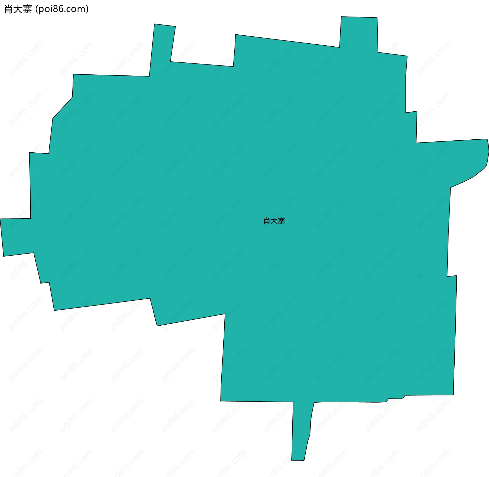 肖大寨边界地图