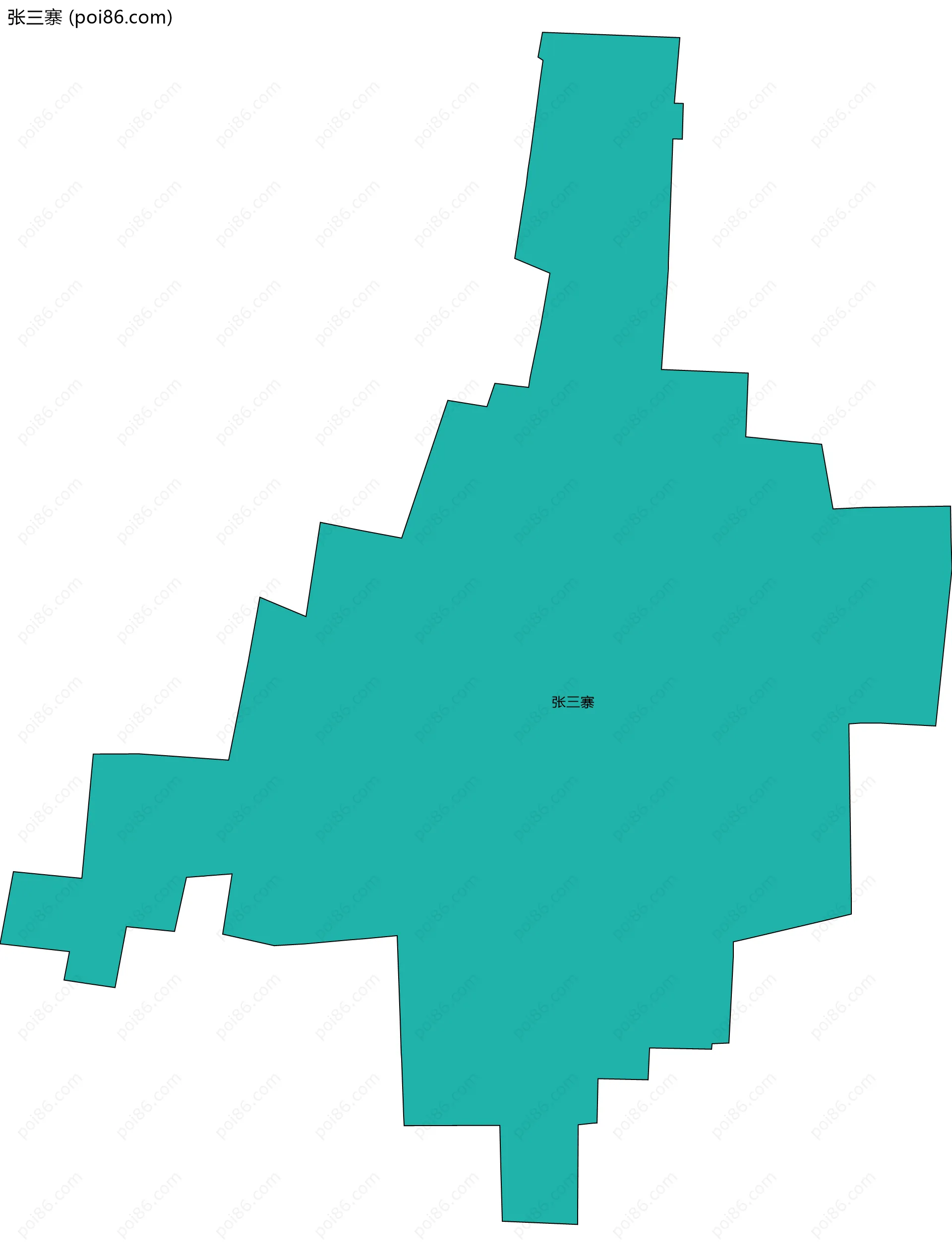 张三寨边界地图