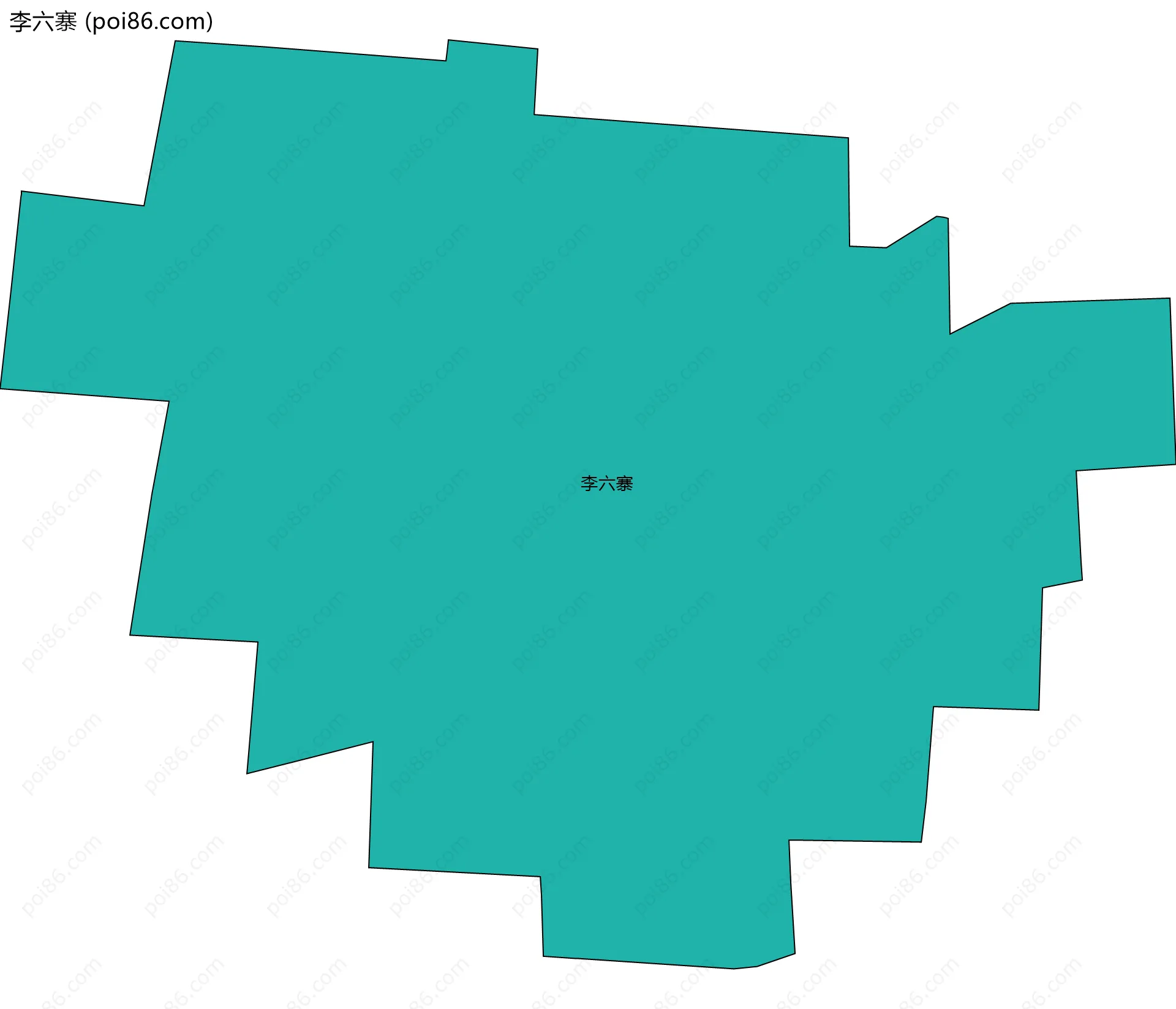 李六寨边界地图