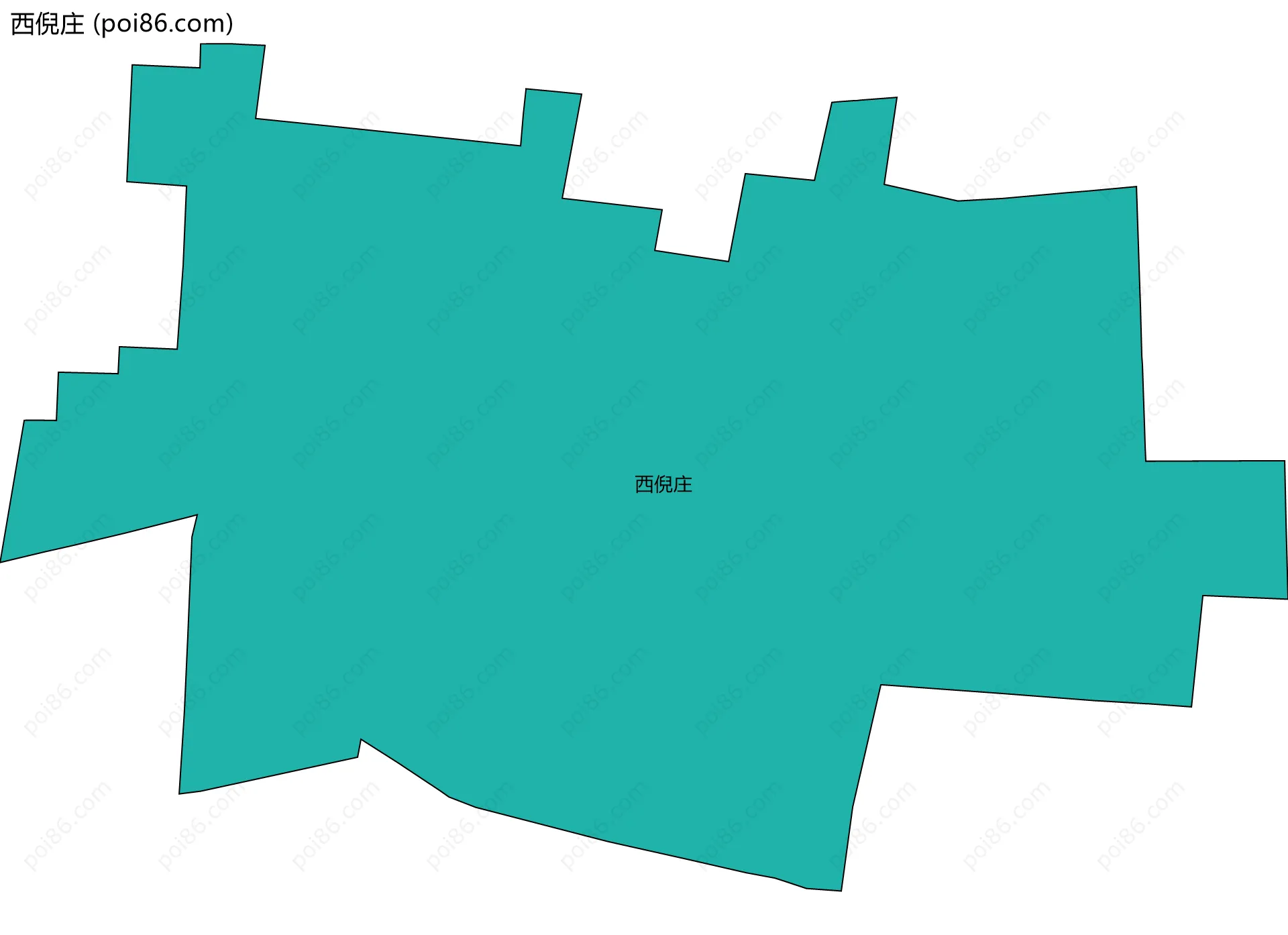 西倪庄边界地图