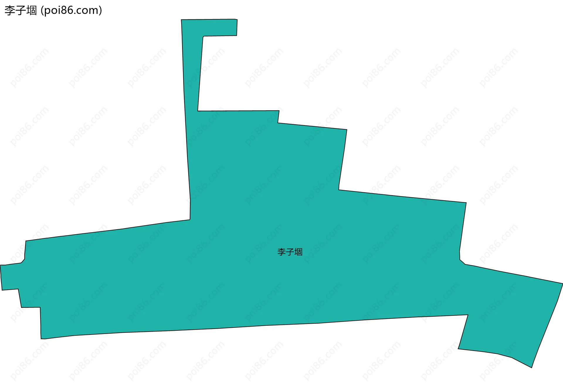 李子堌边界地图