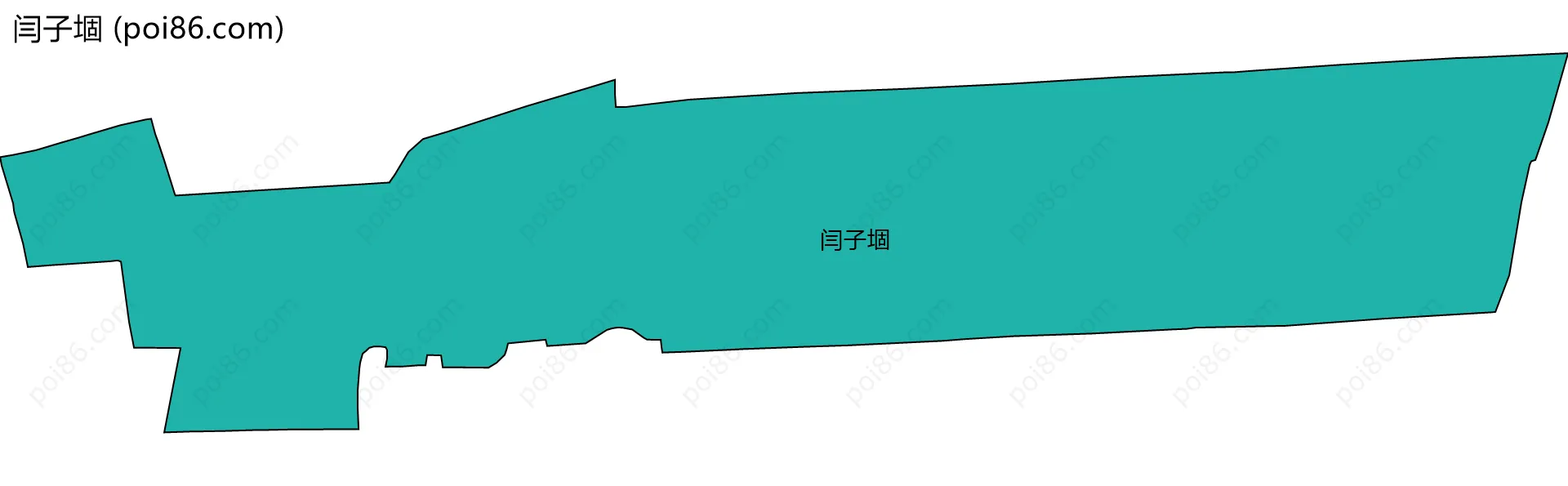 闫子堌边界地图