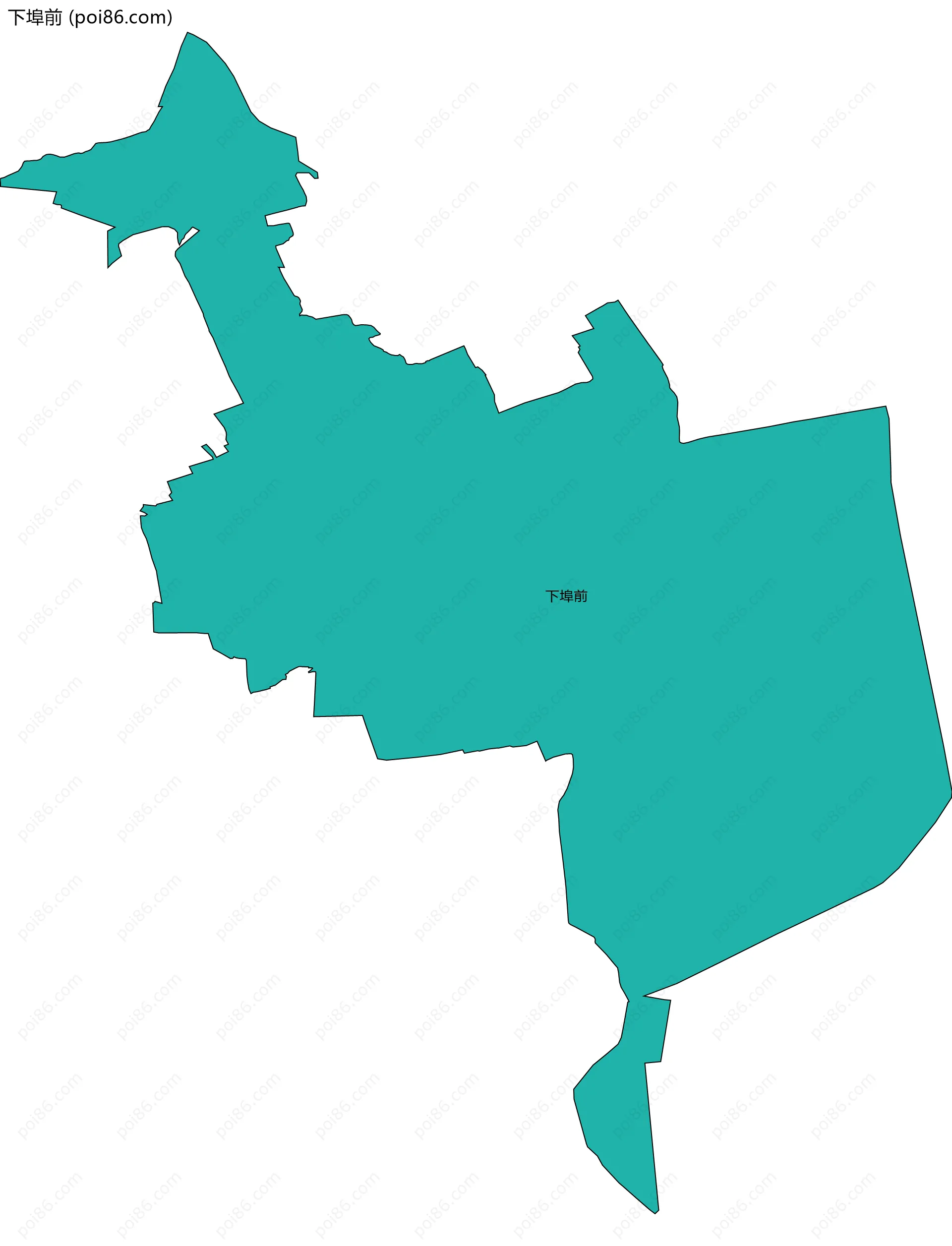 下埠前边界地图