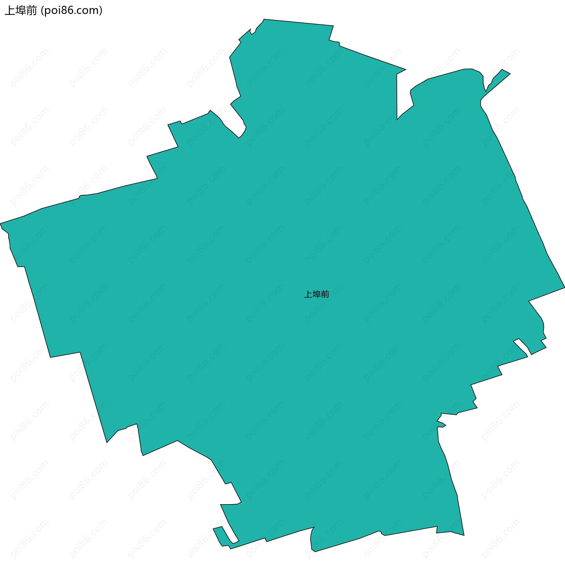 上埠前边界地图