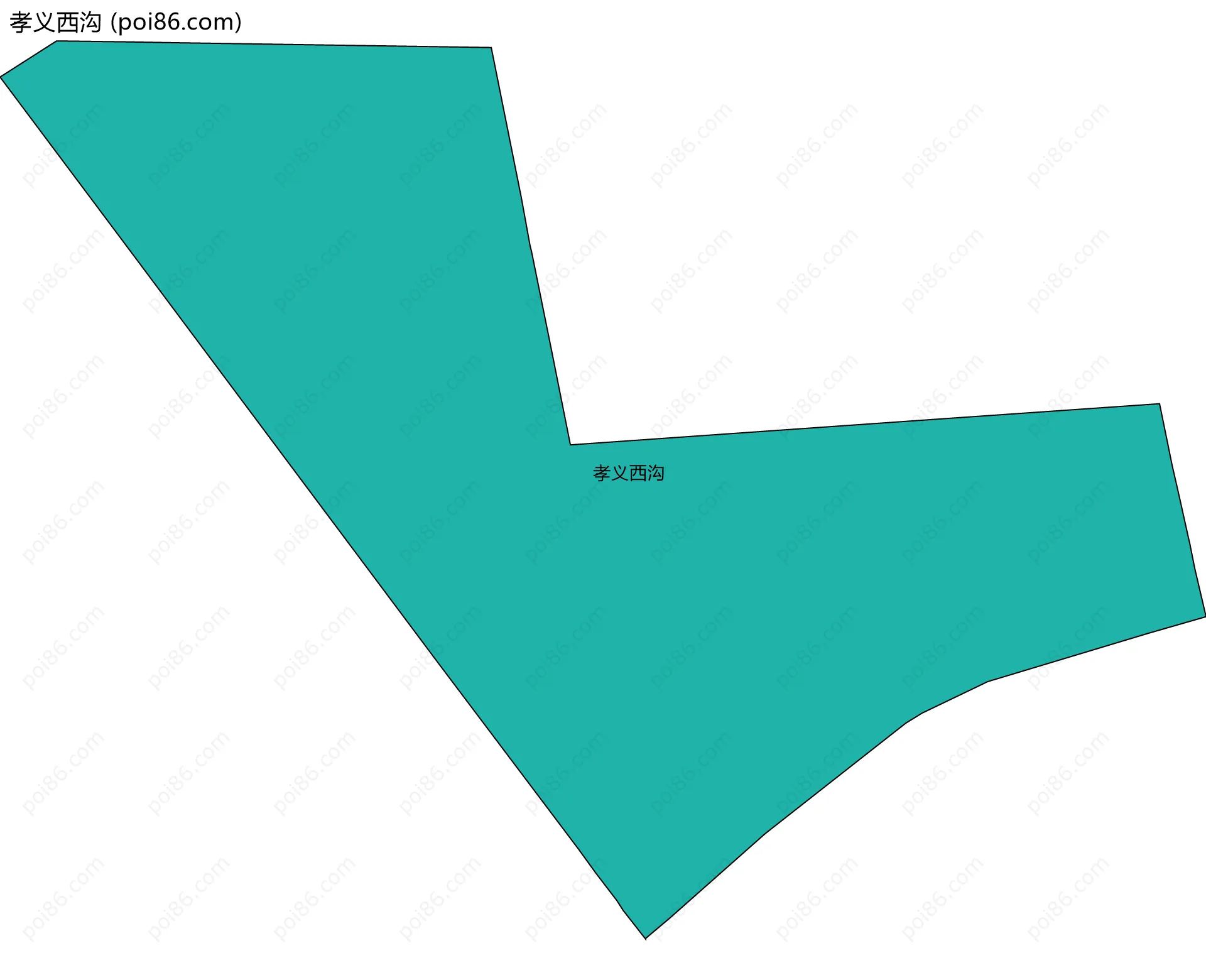 孝义西沟边界地图