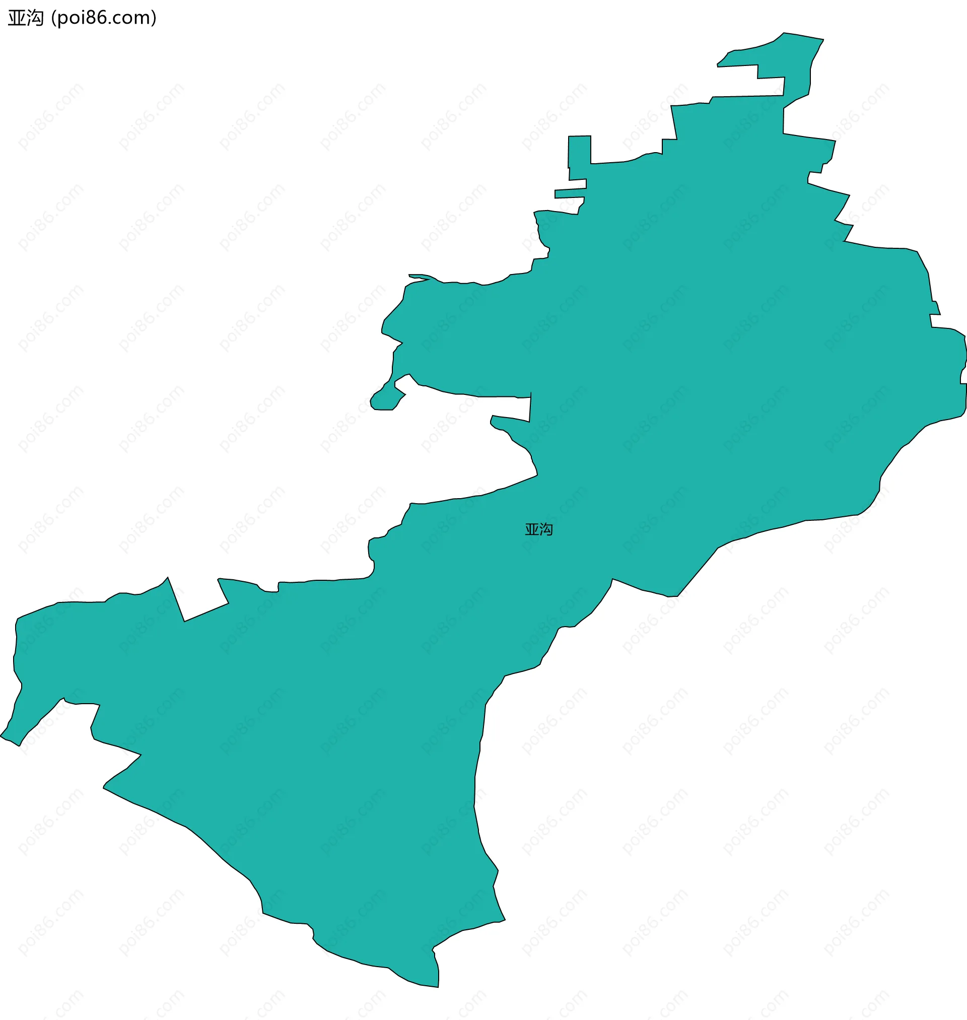亚沟边界地图
