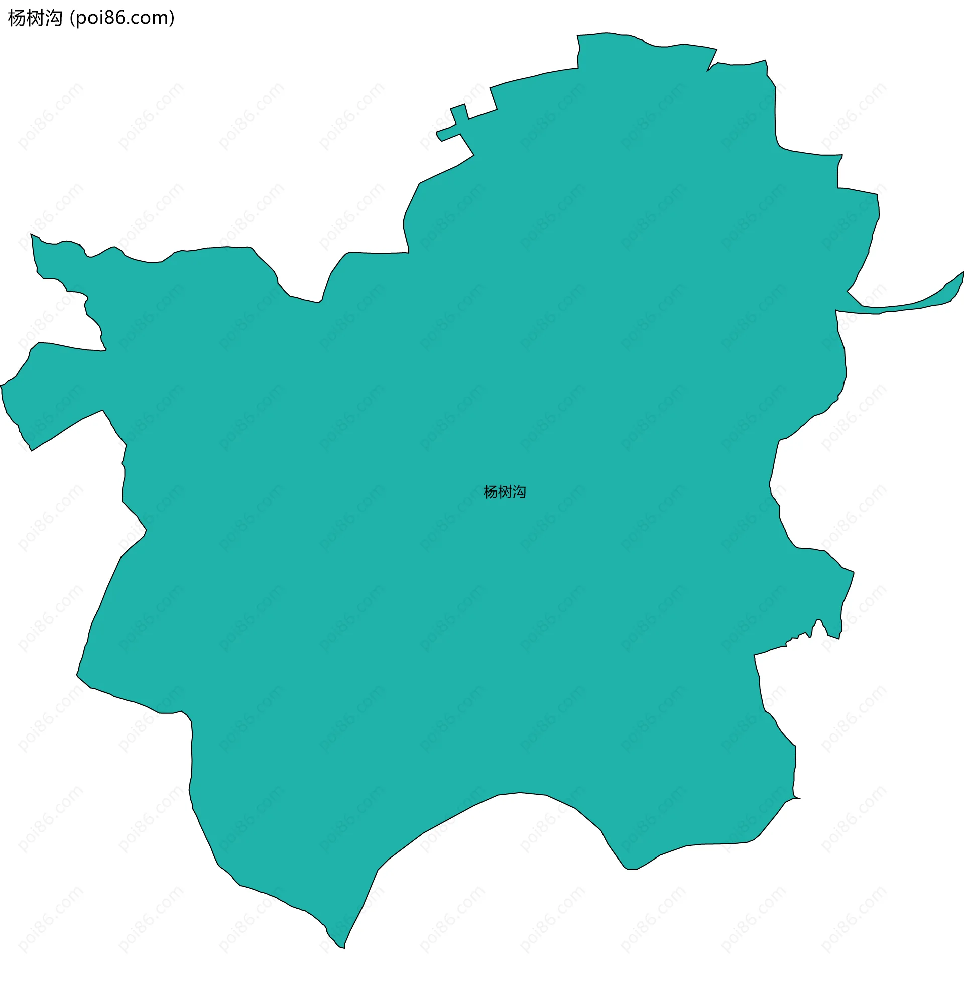 杨树沟边界地图
