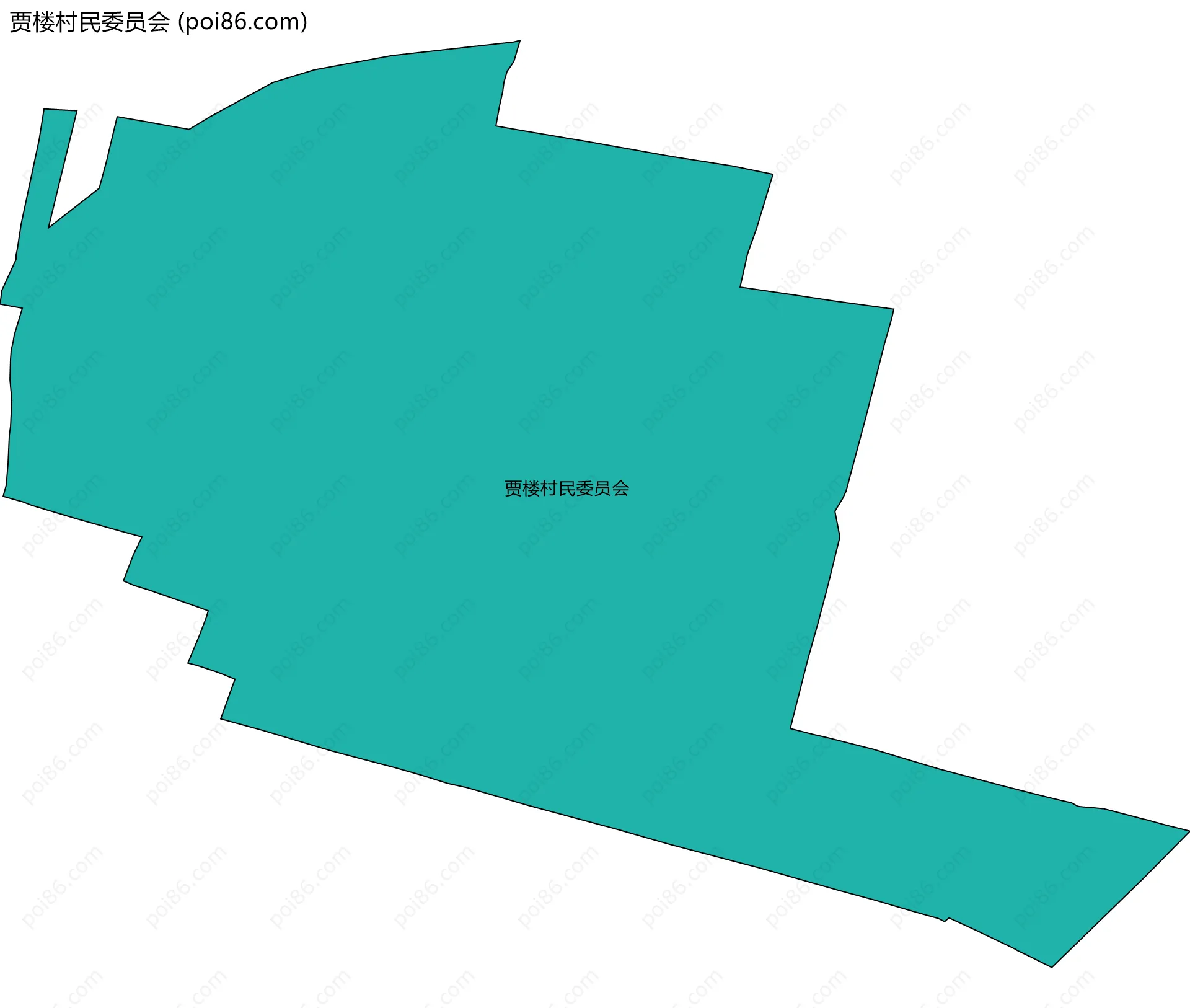 贾楼村民委员会边界地图