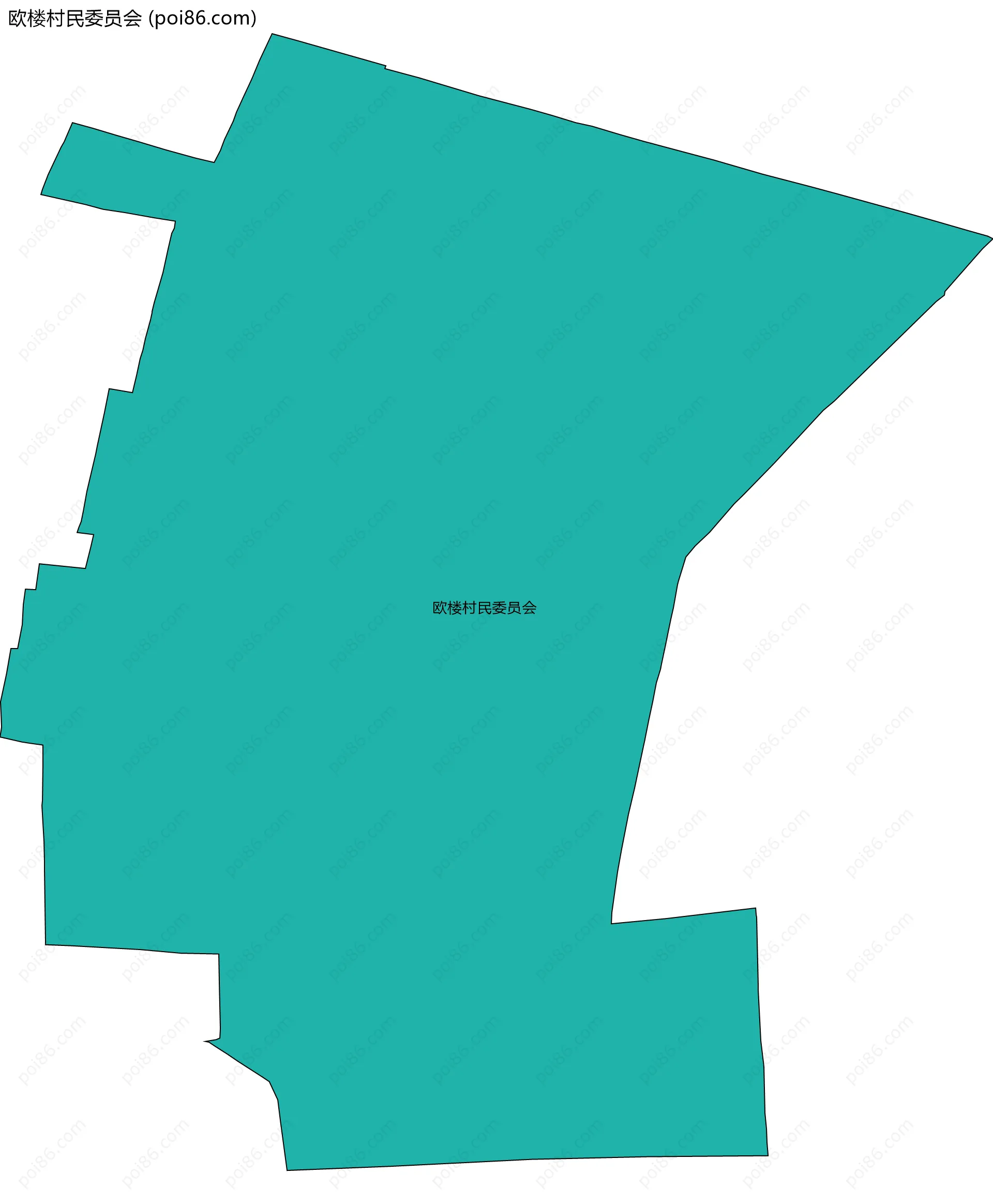 欧楼村民委员会边界地图