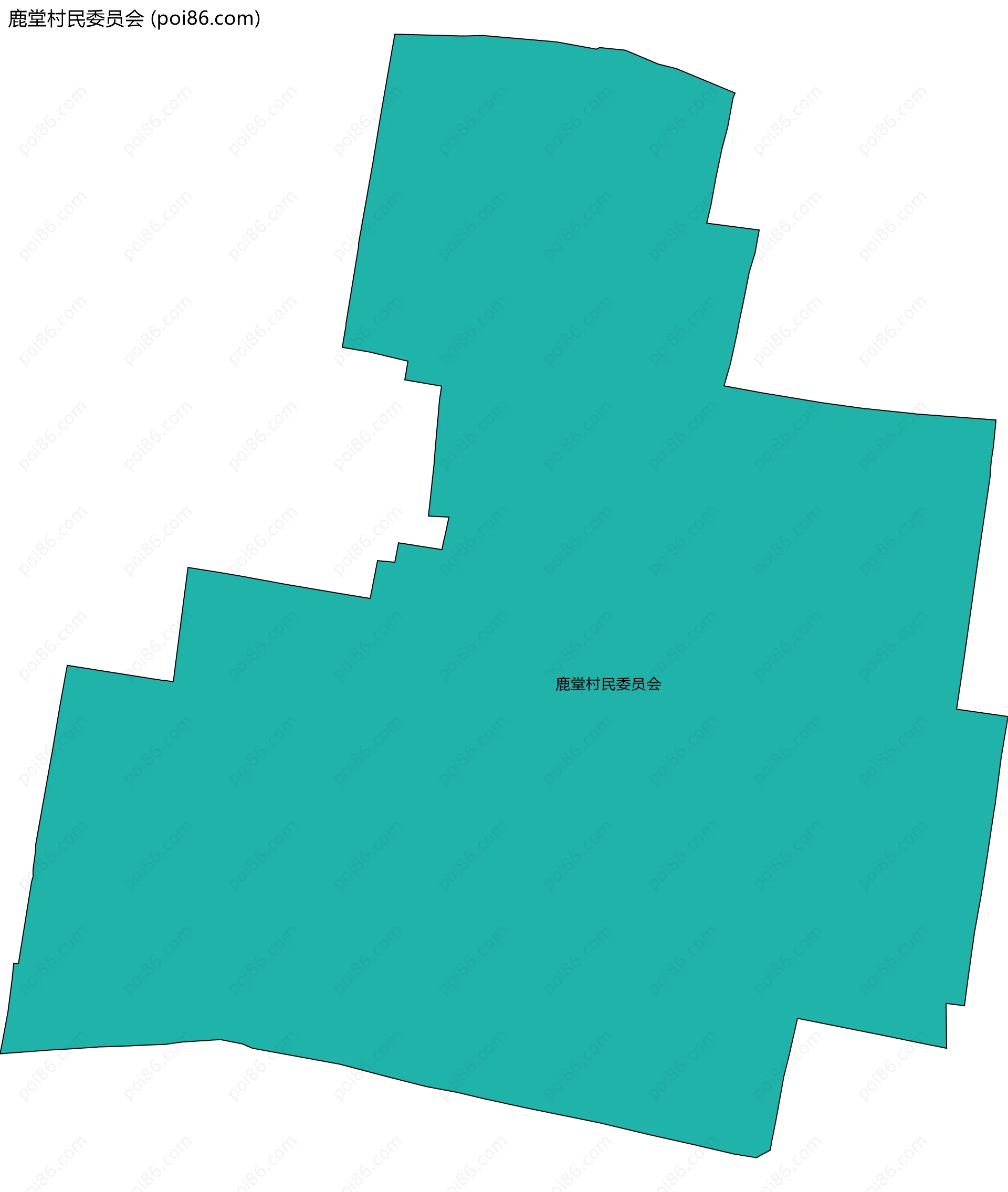 鹿堂村民委员会边界地图