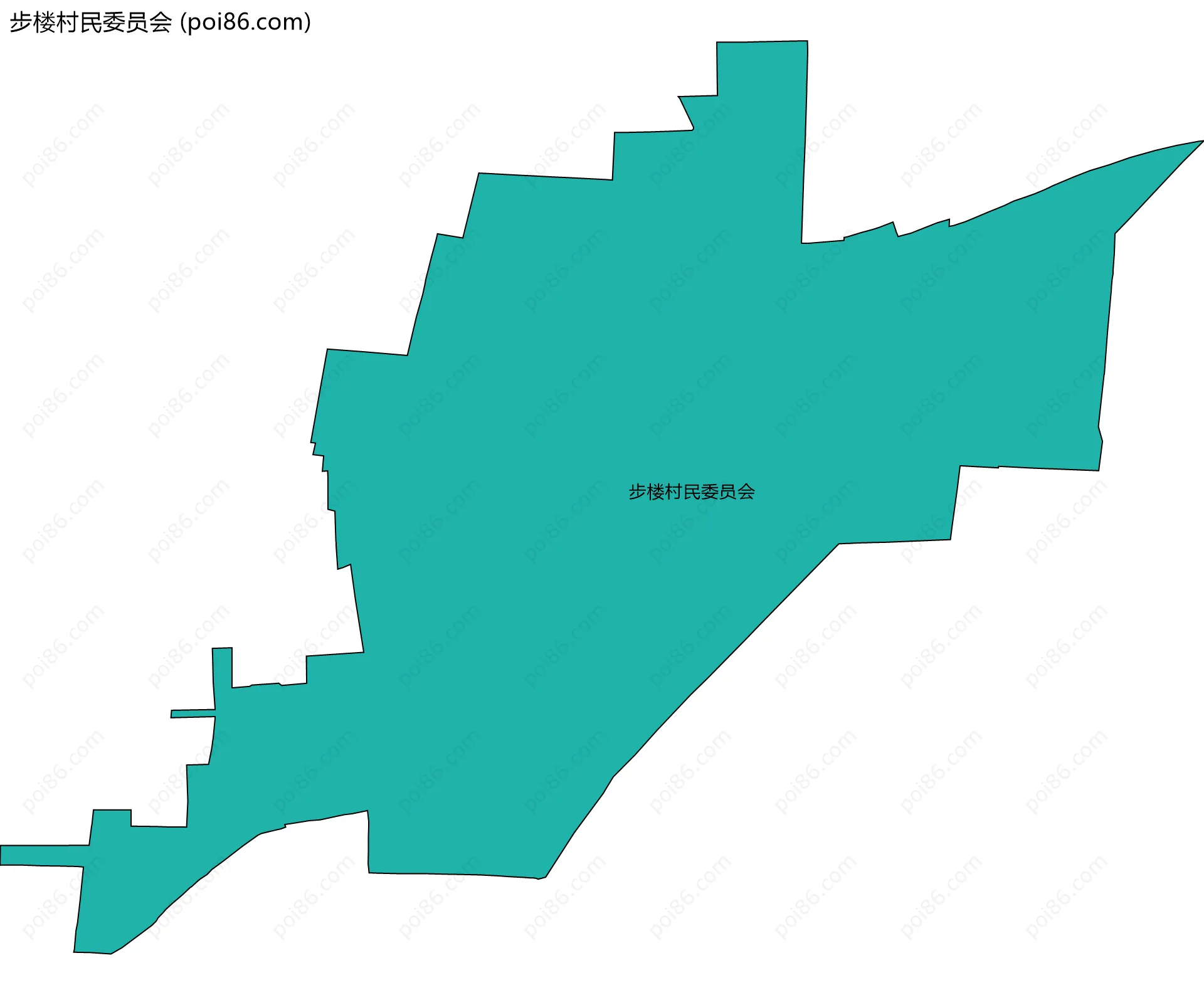 步楼村民委员会边界地图