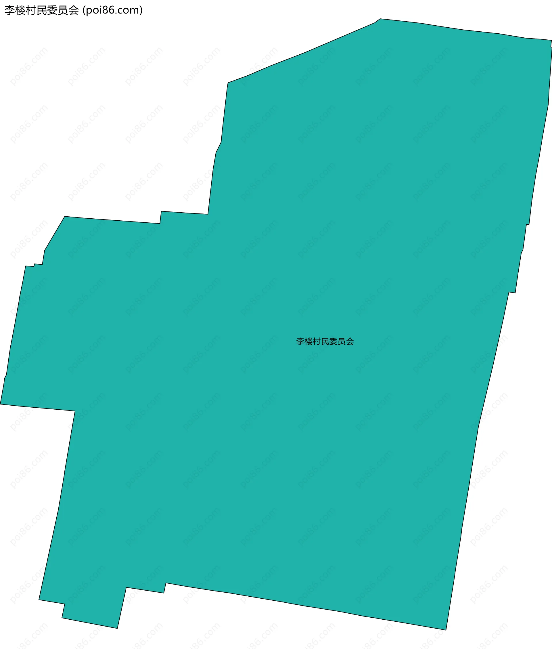 李楼村民委员会边界地图