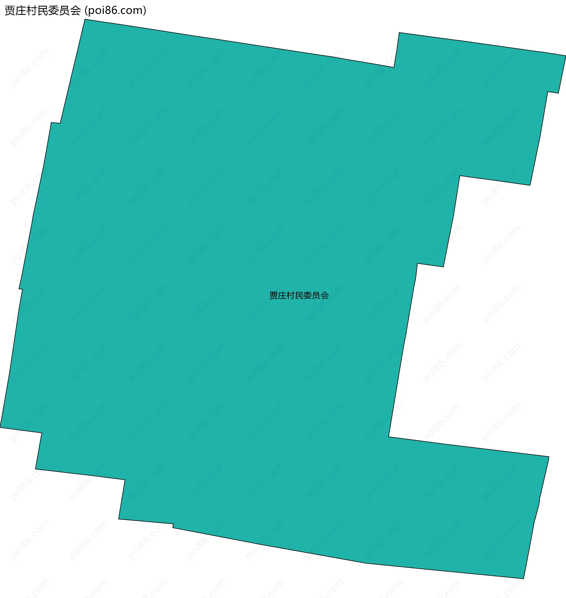 贾庄村民委员会边界地图