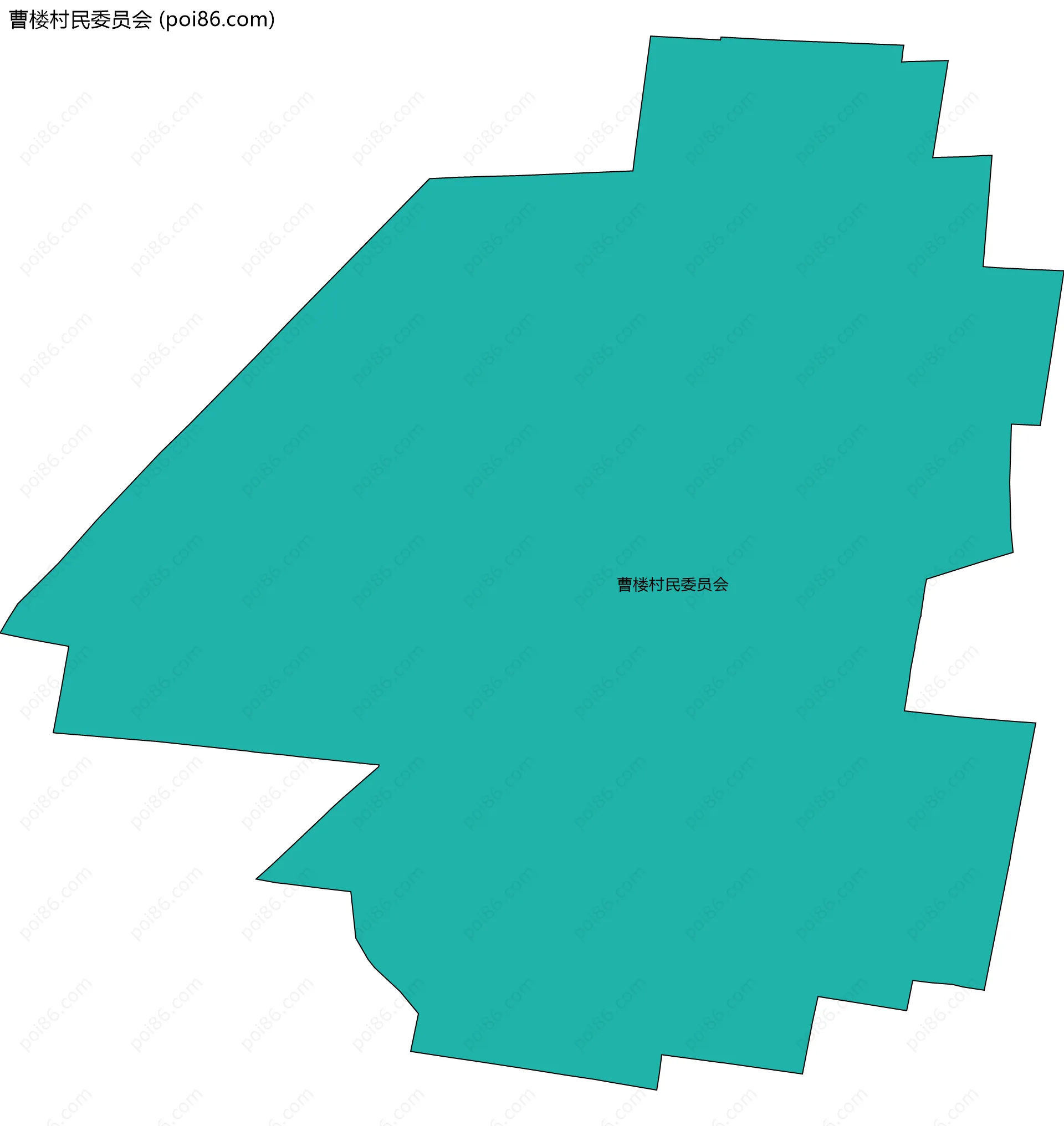 曹楼村民委员会边界地图