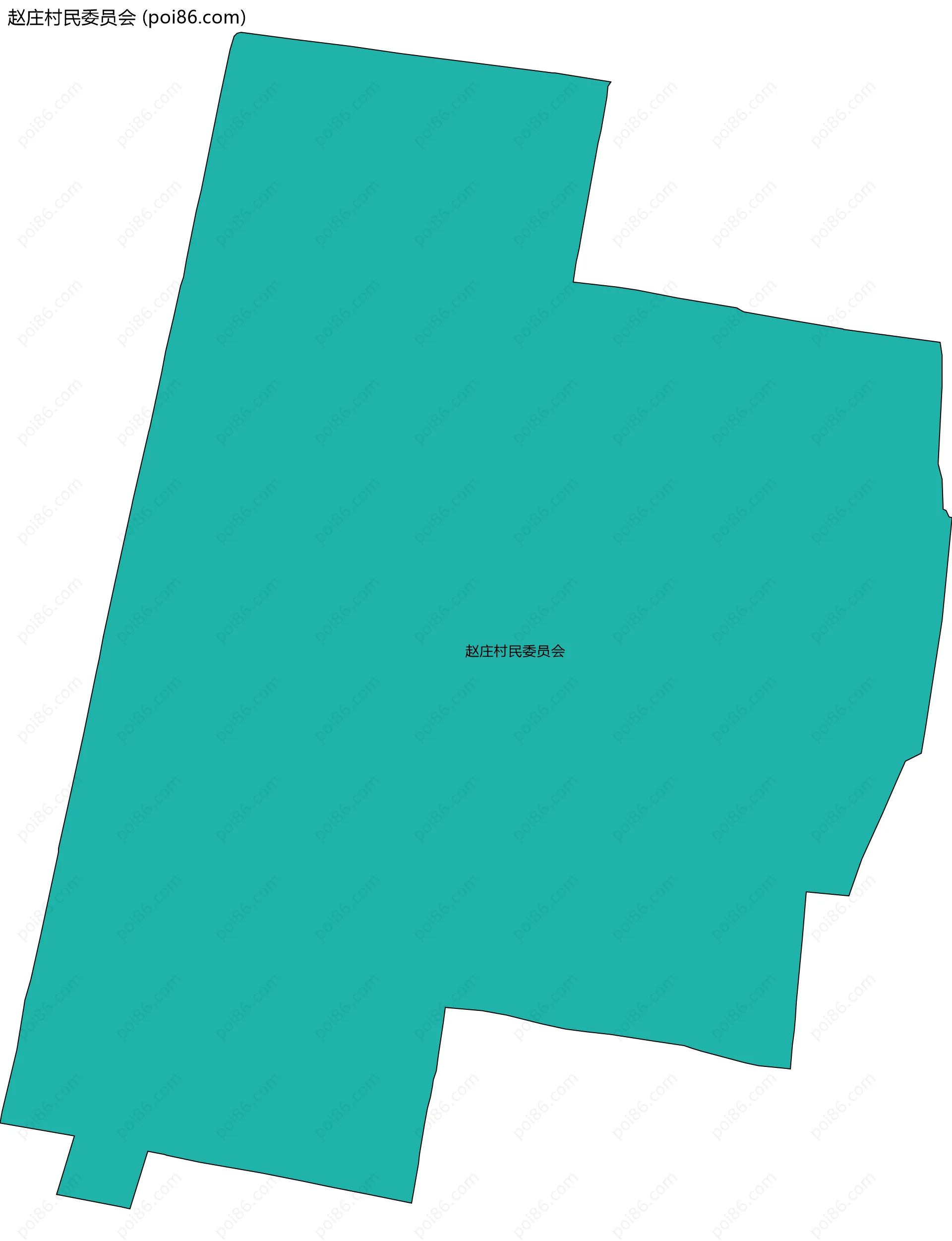 赵庄村民委员会边界地图