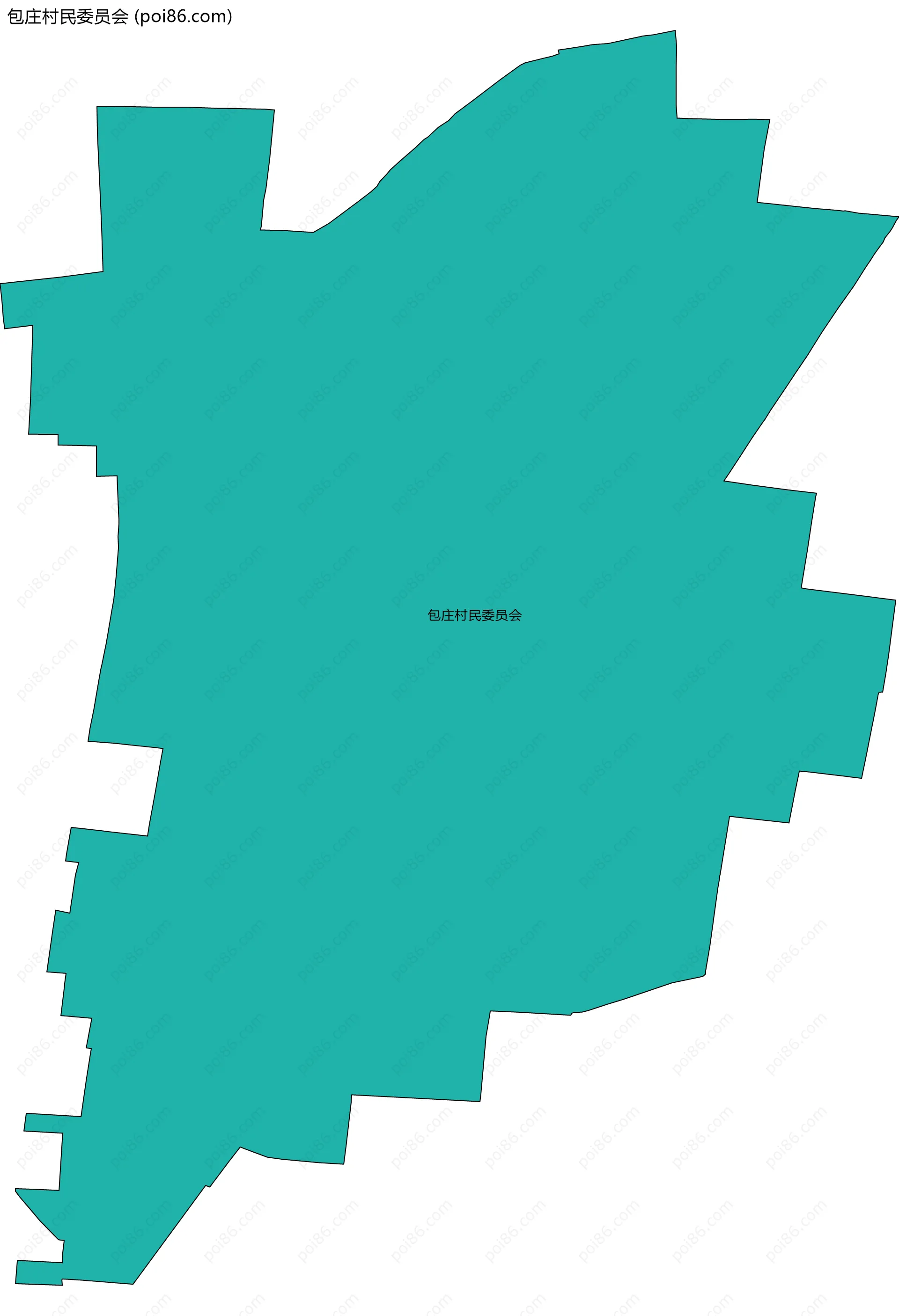 包庄村民委员会边界地图