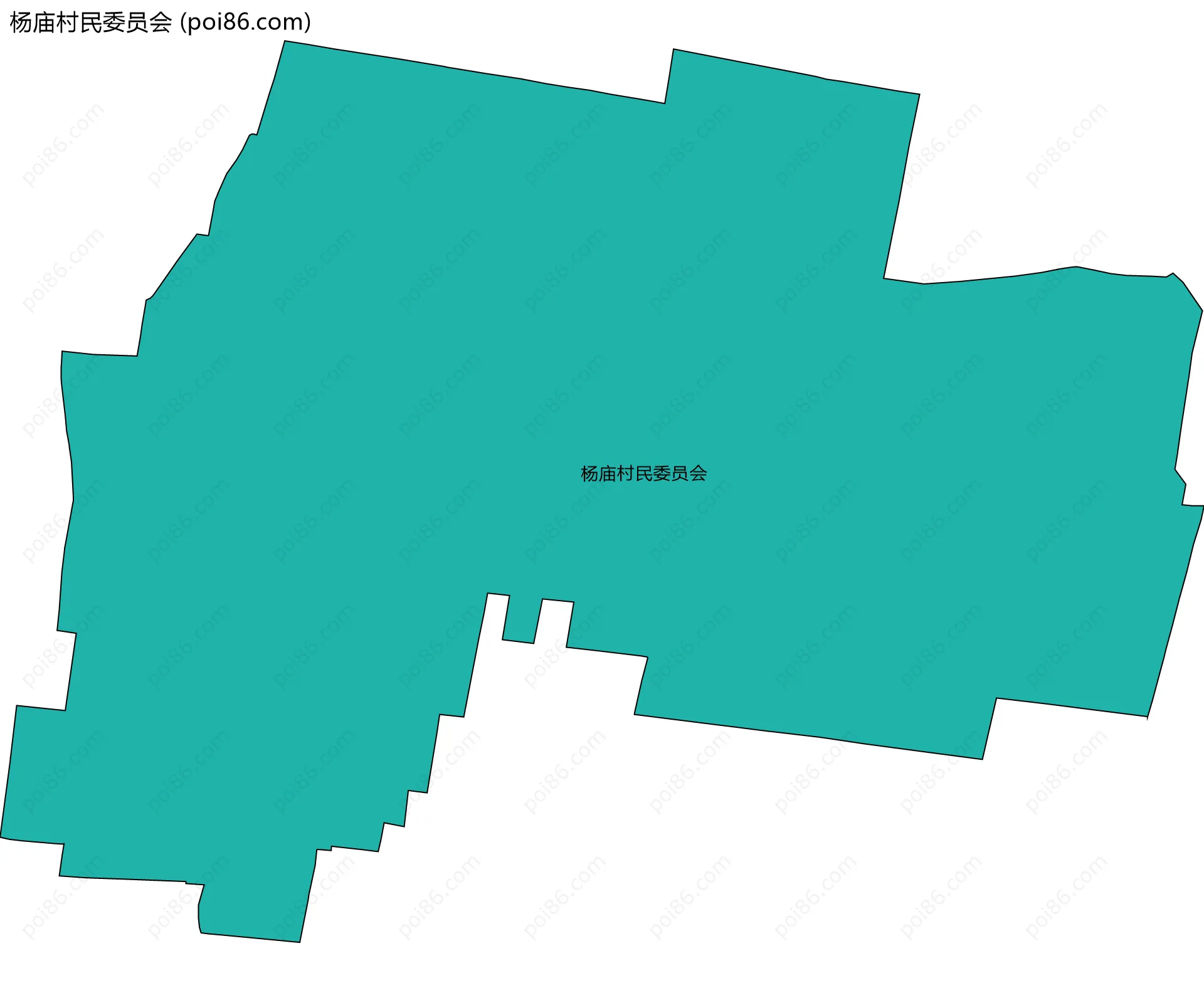 杨庙村民委员会边界地图