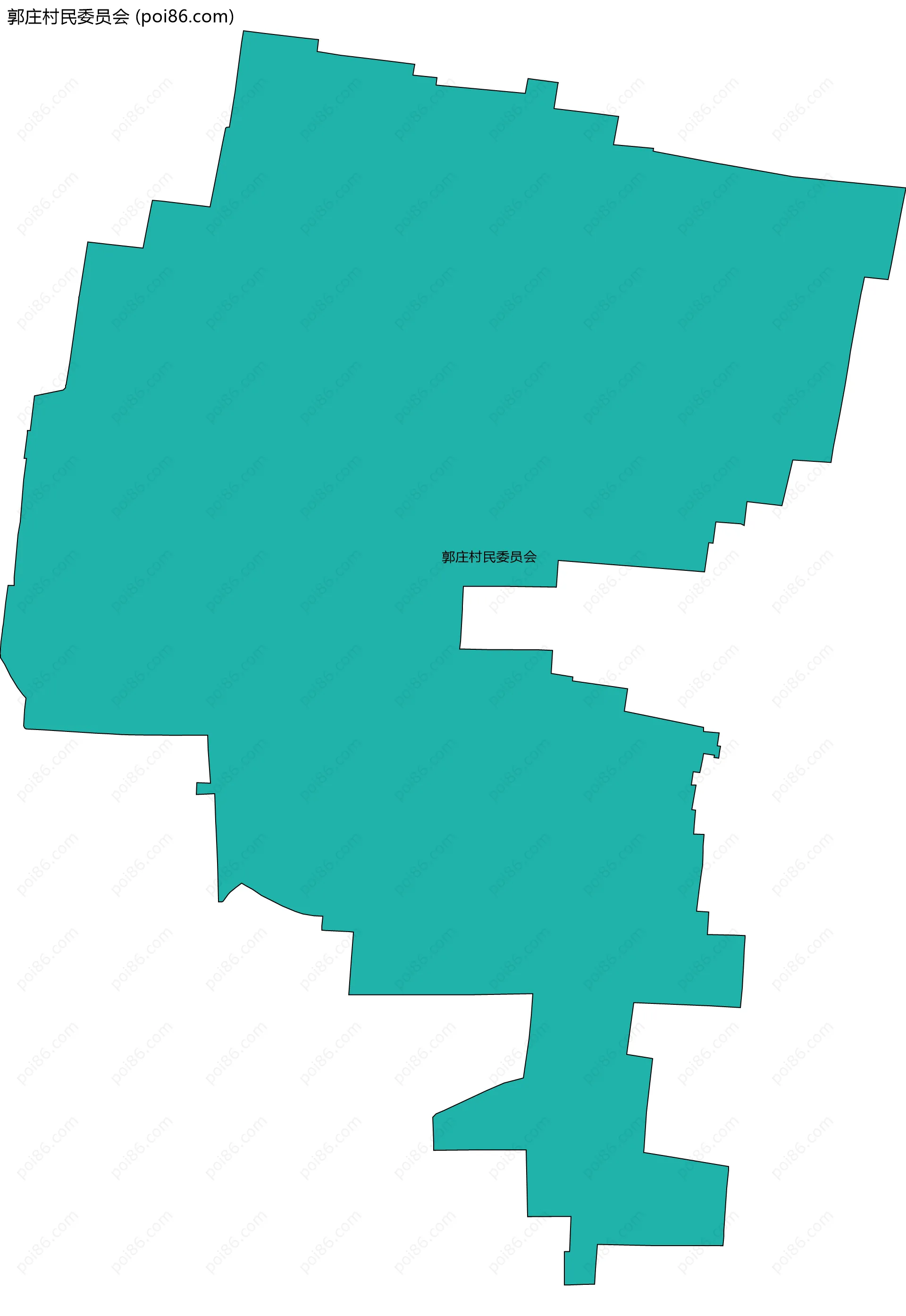 郭庄村民委员会边界地图