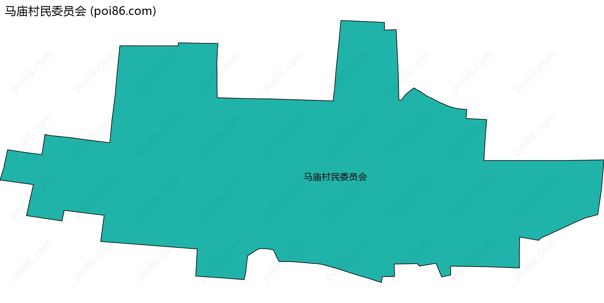 马庙村民委员会边界地图