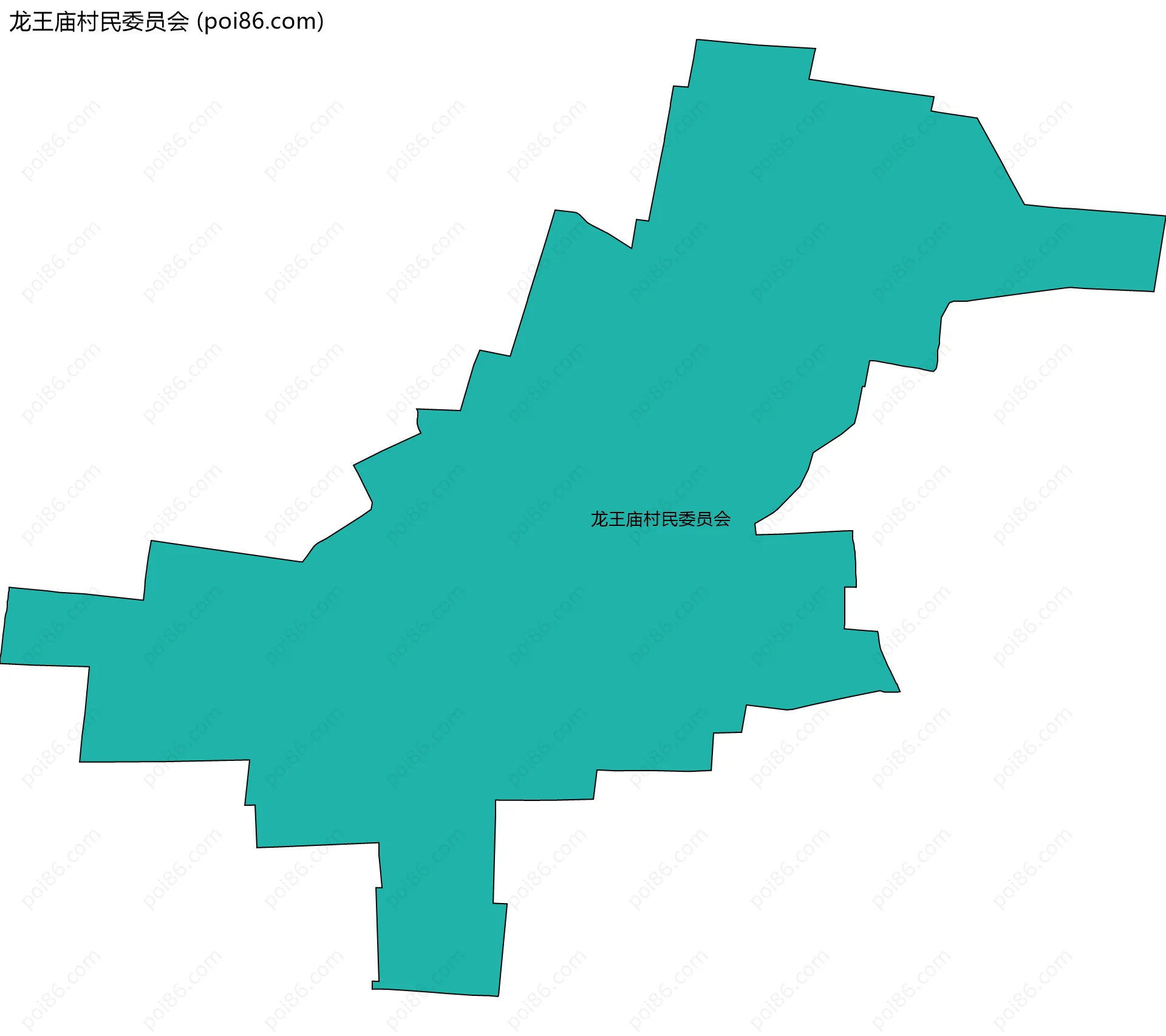 龙王庙村民委员会边界地图