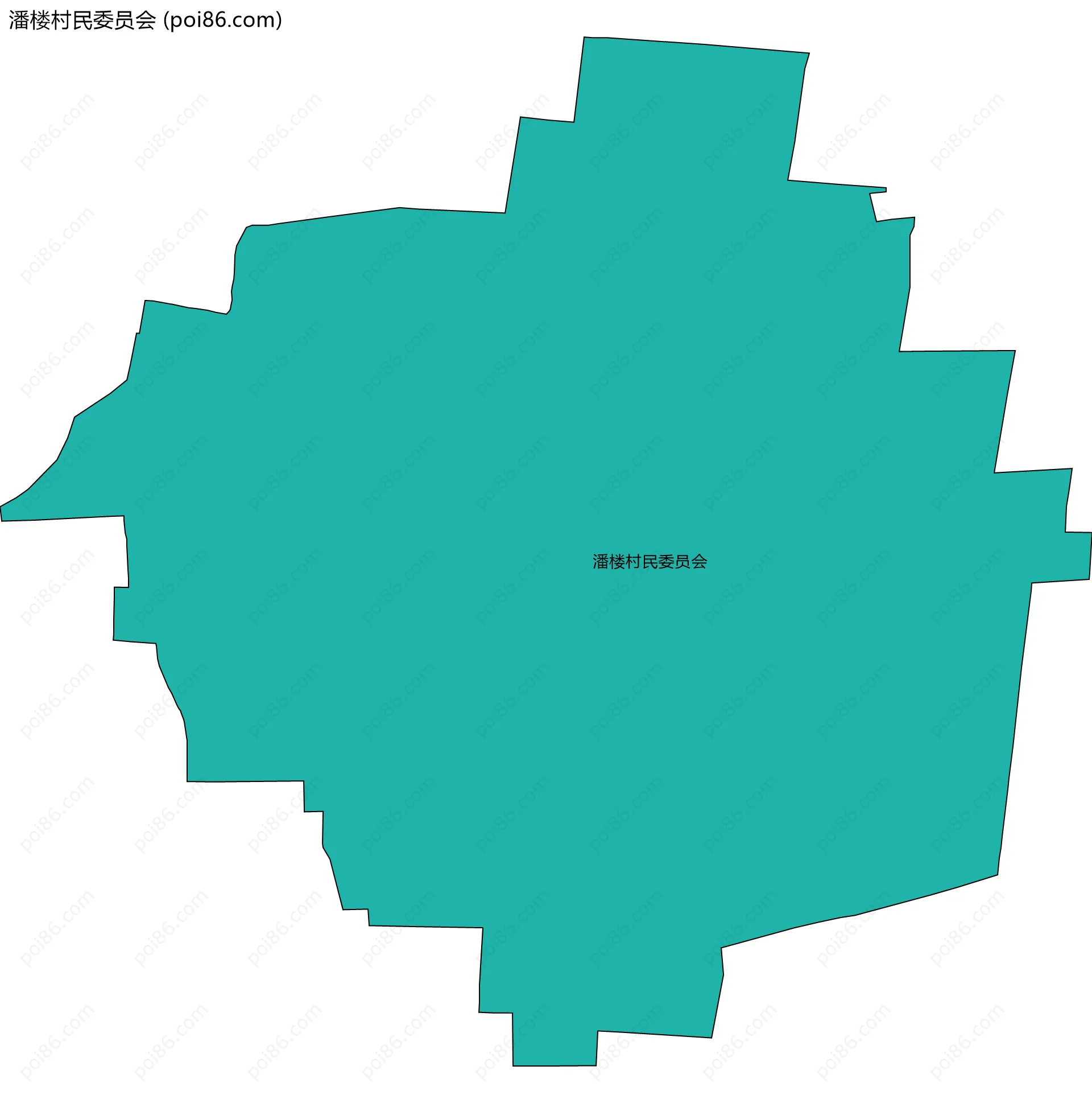 潘楼村民委员会边界地图
