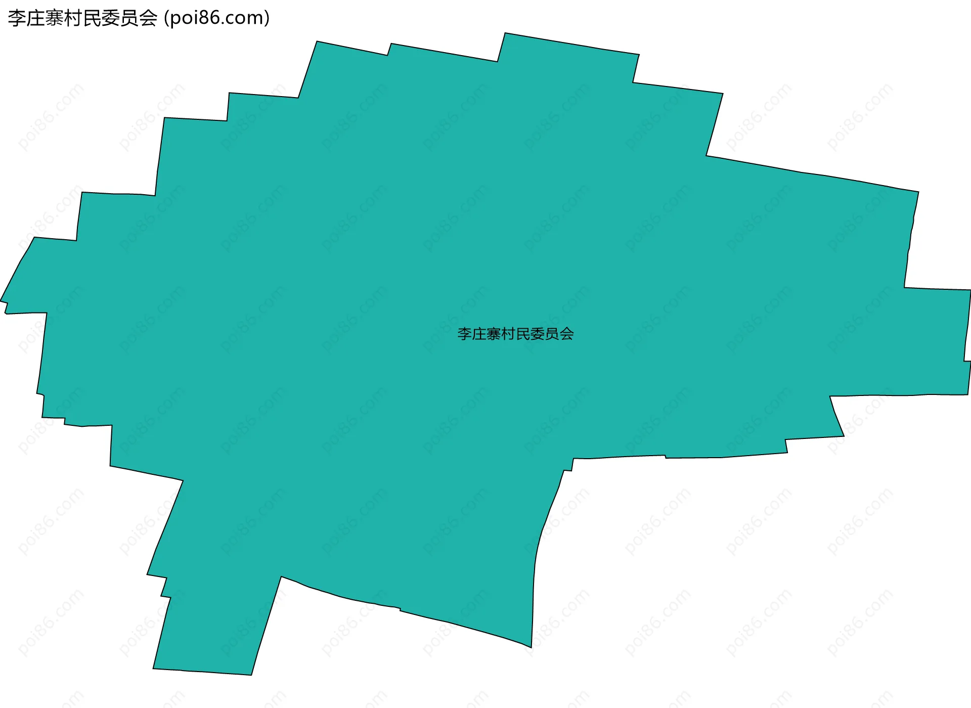 李庄寨村民委员会边界地图