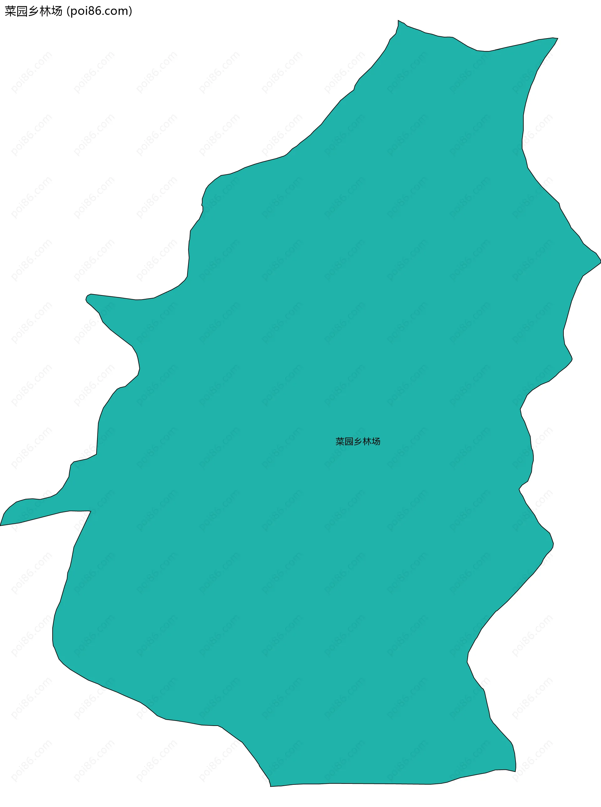 菜园乡林场边界地图