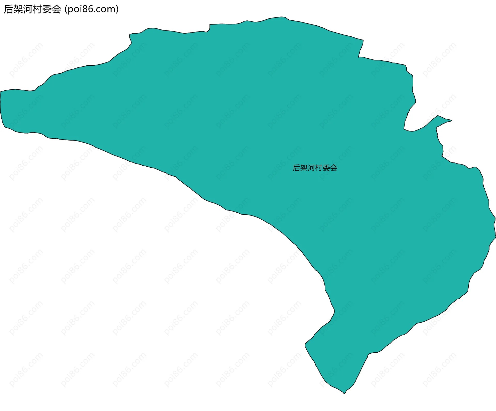 后架河村委会边界地图