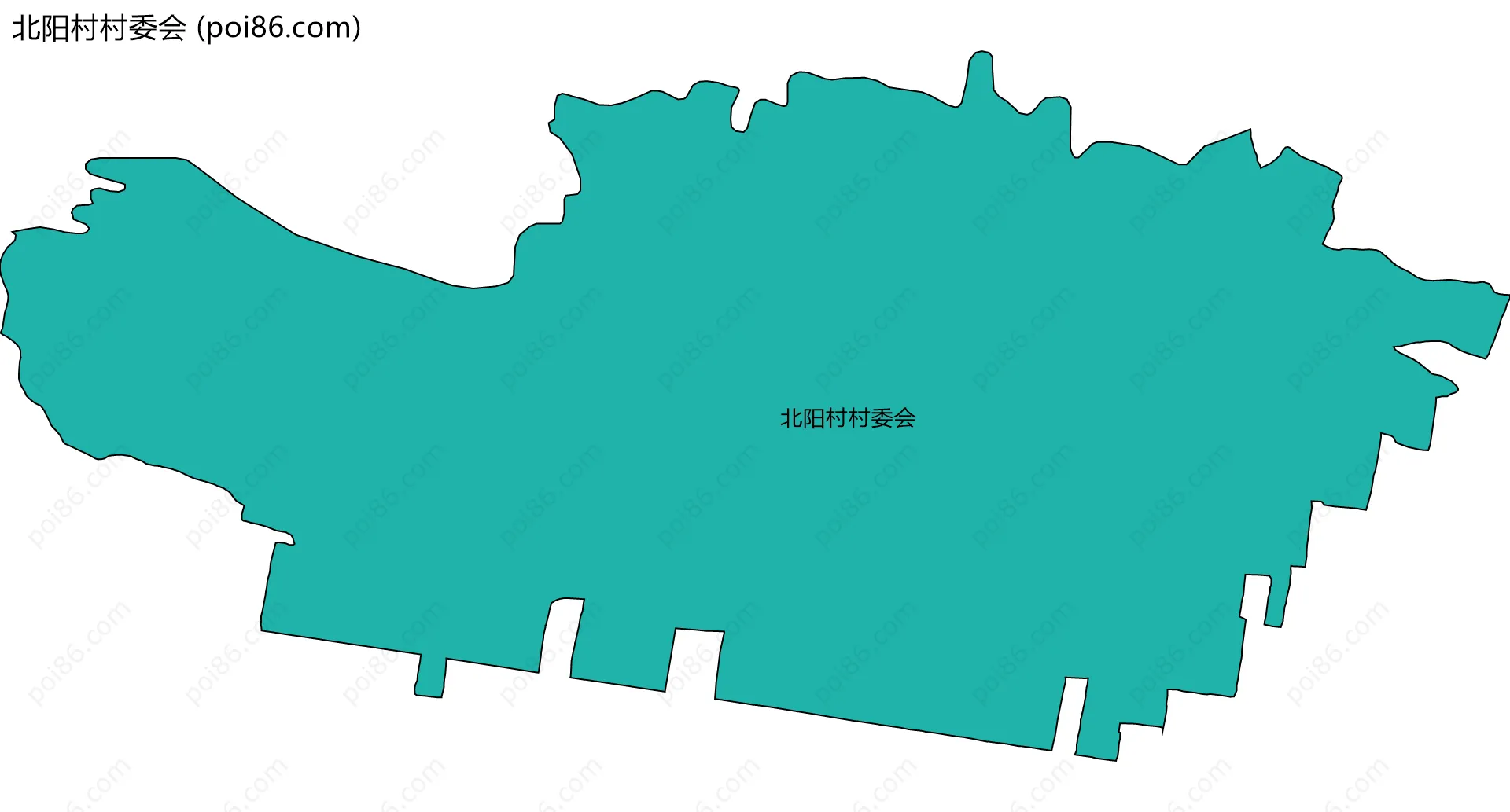 北阳村村委会边界地图