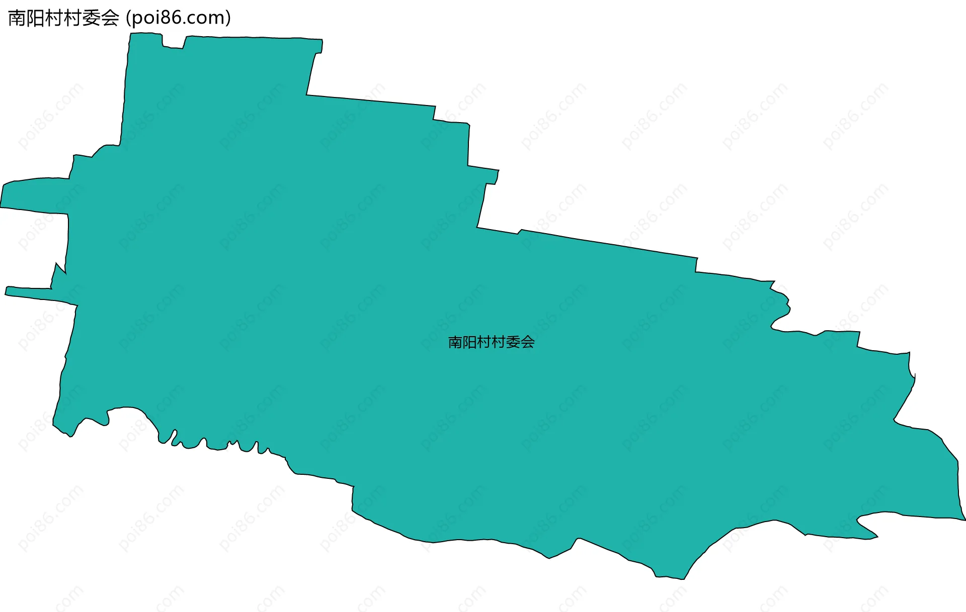 南阳村村委会边界地图