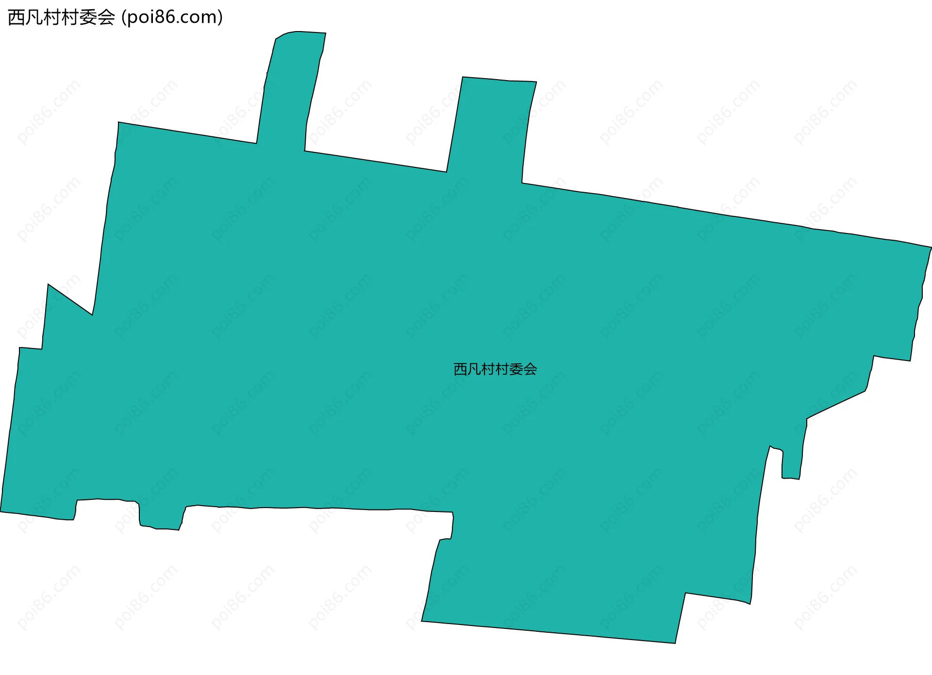 西凡村村委会边界地图