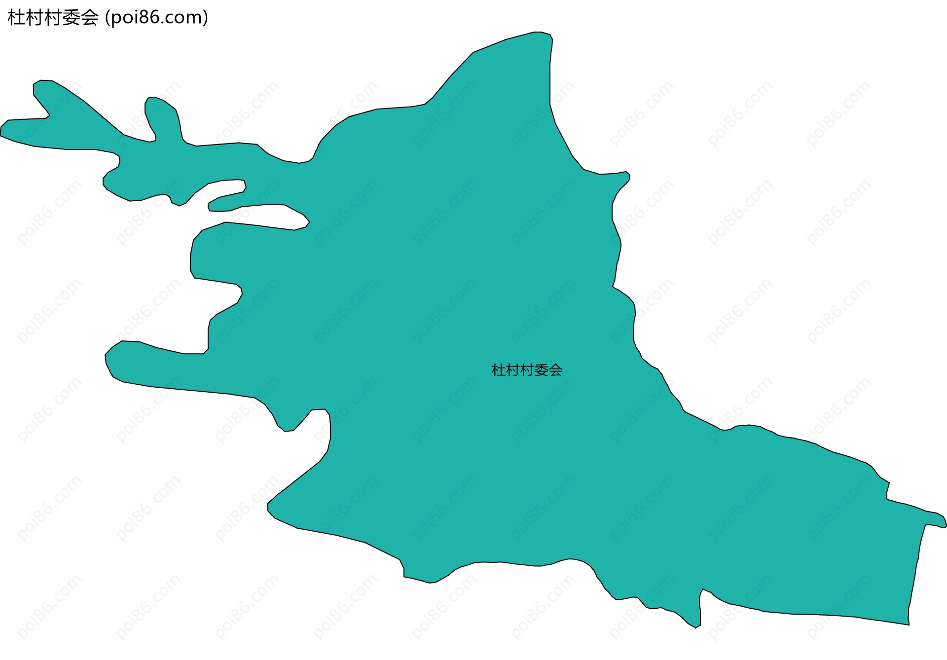 杜村村委会边界地图