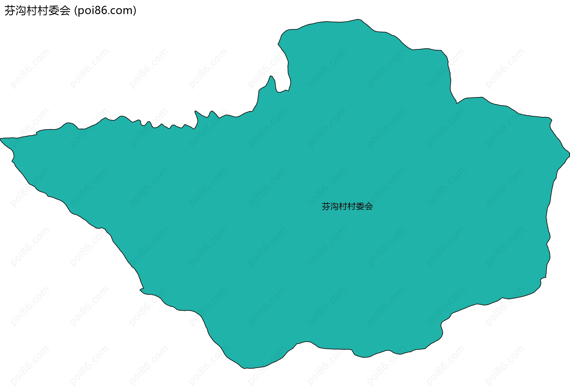 芬沟村村委会边界地图