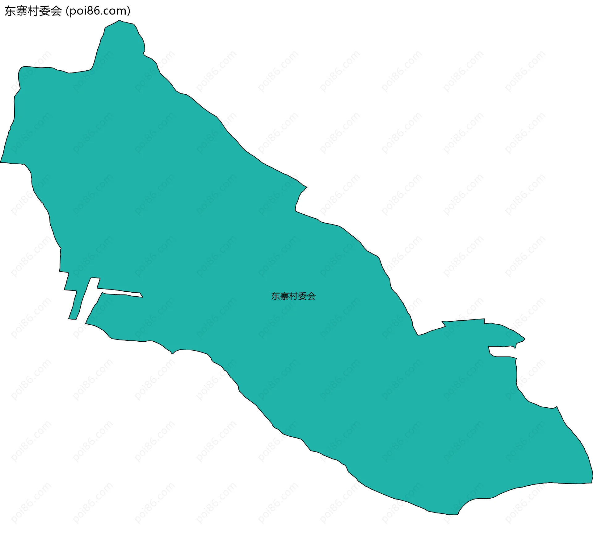 东寨村委会边界地图