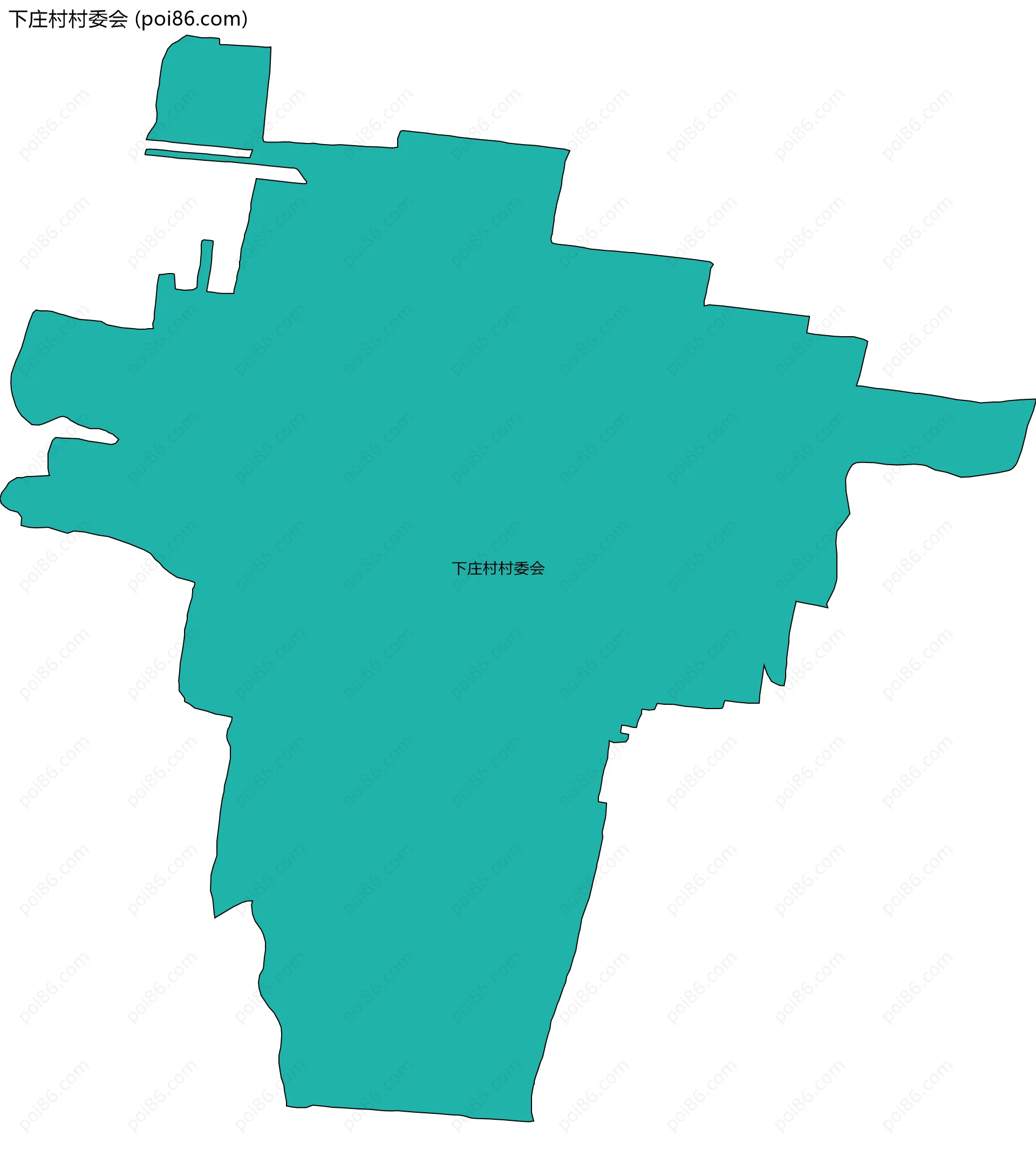 下庄村村委会边界地图