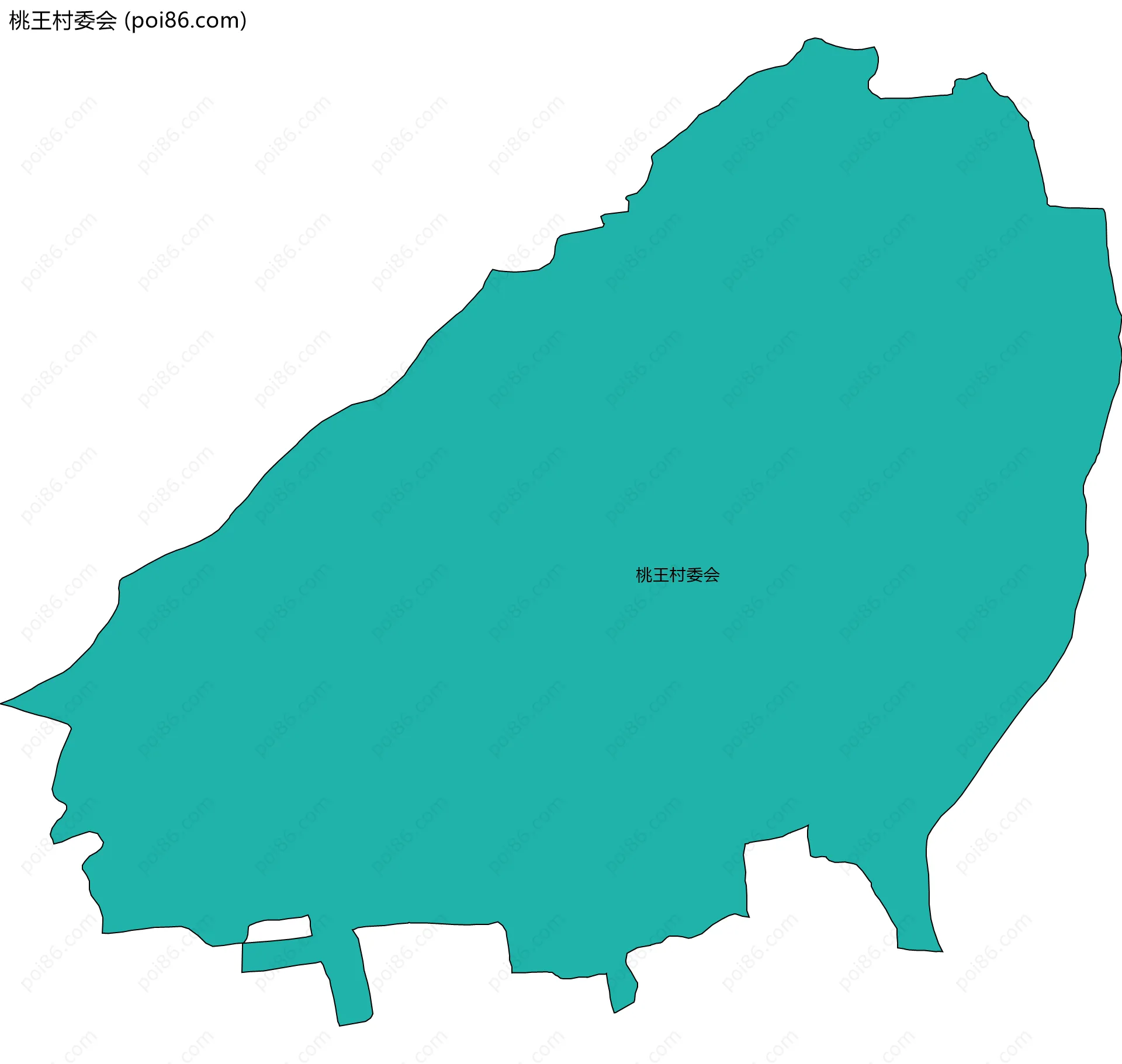 桃王村委会边界地图