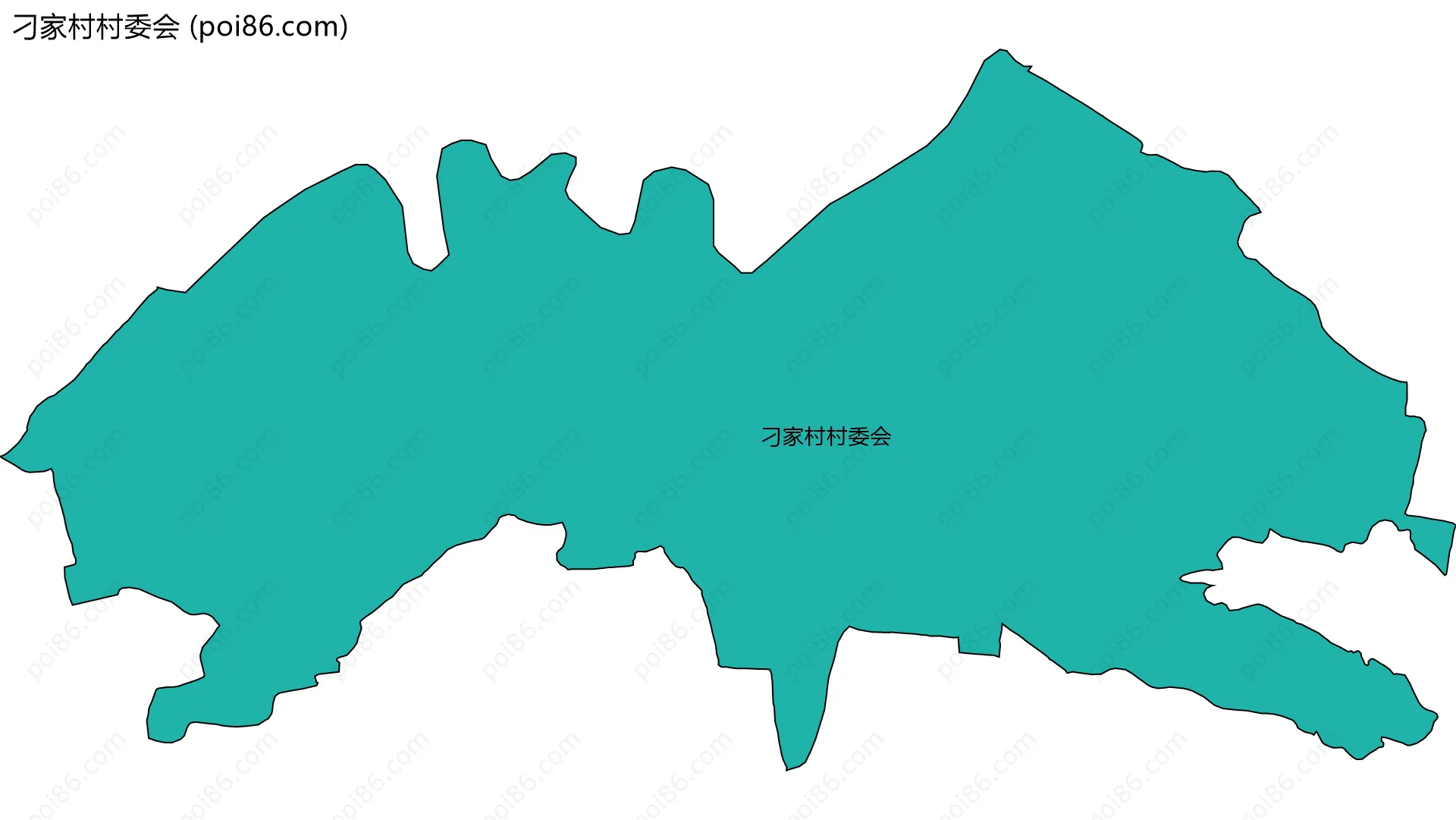 刁家村村委会边界地图