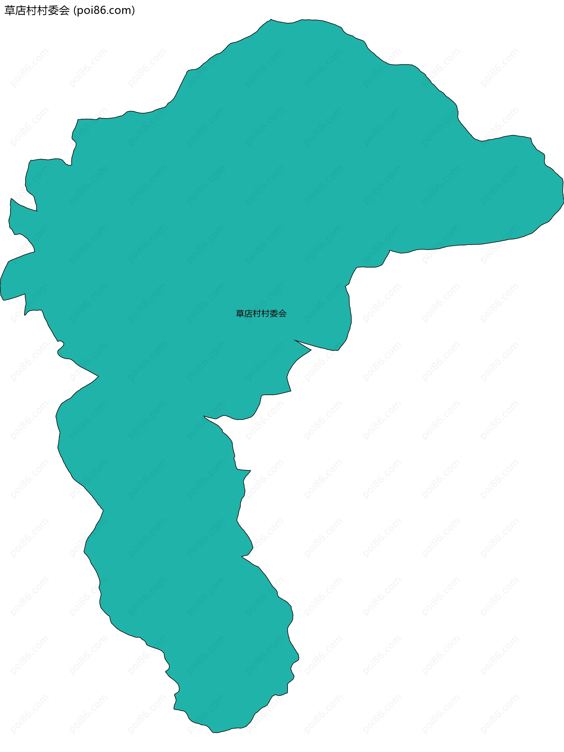 草店村村委会边界地图