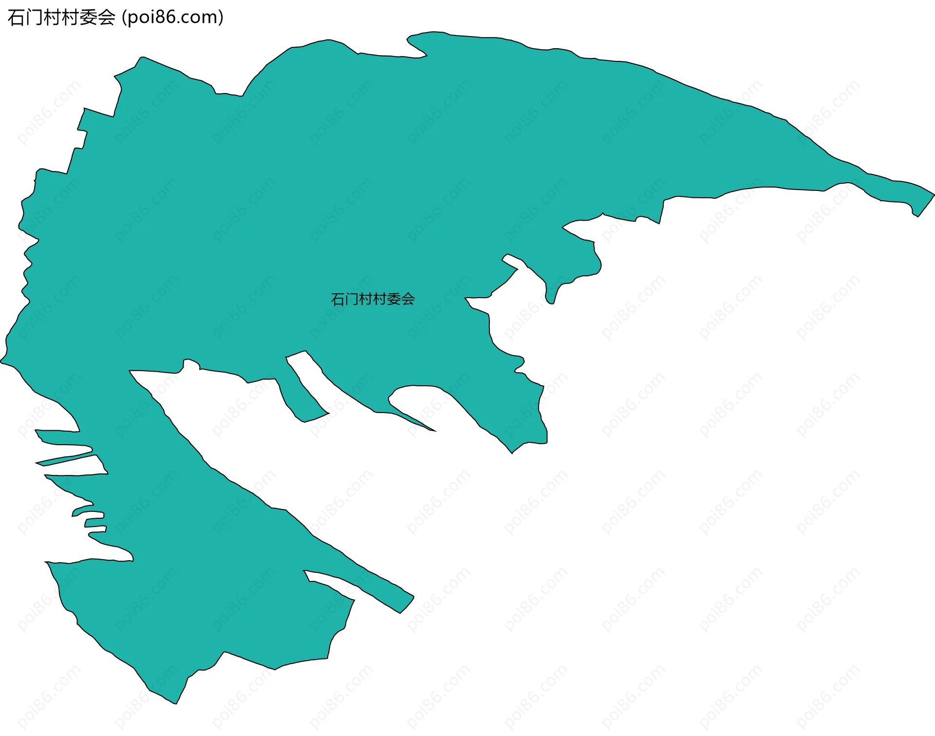 石门村村委会边界地图
