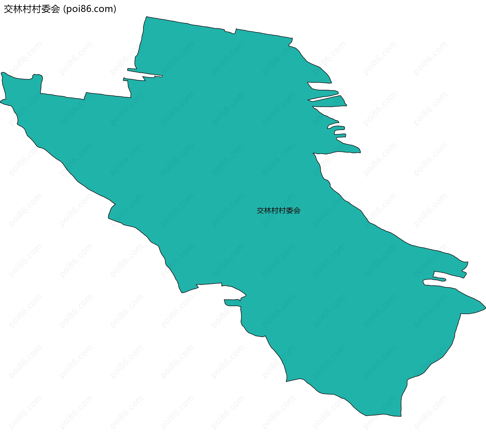 交林村村委会边界地图